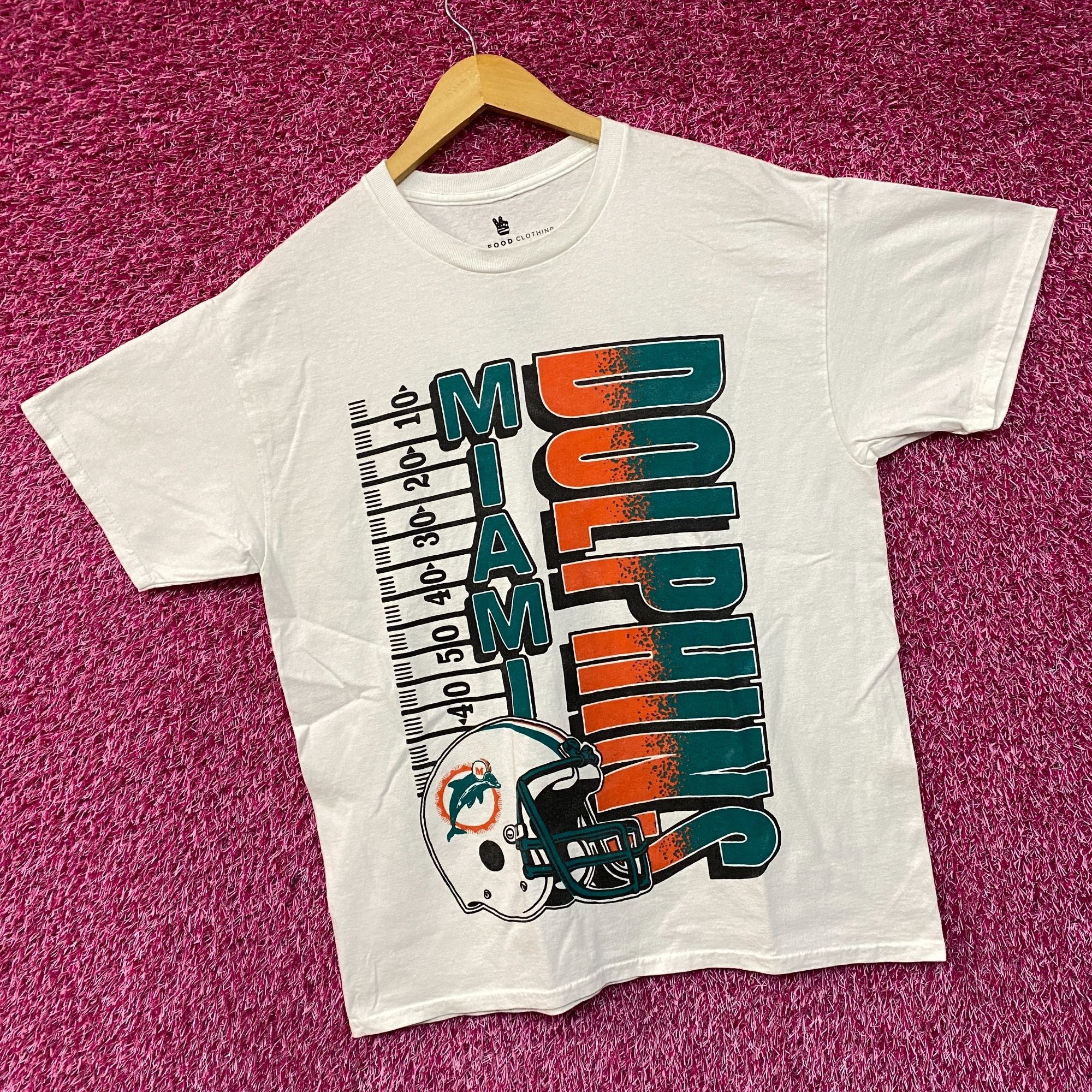 Junk Food NFL Miami Dolphins Yardage Graphic Design T-shirt Medium Size US M / EU 48-50 / 2 - 3 Thumbnail