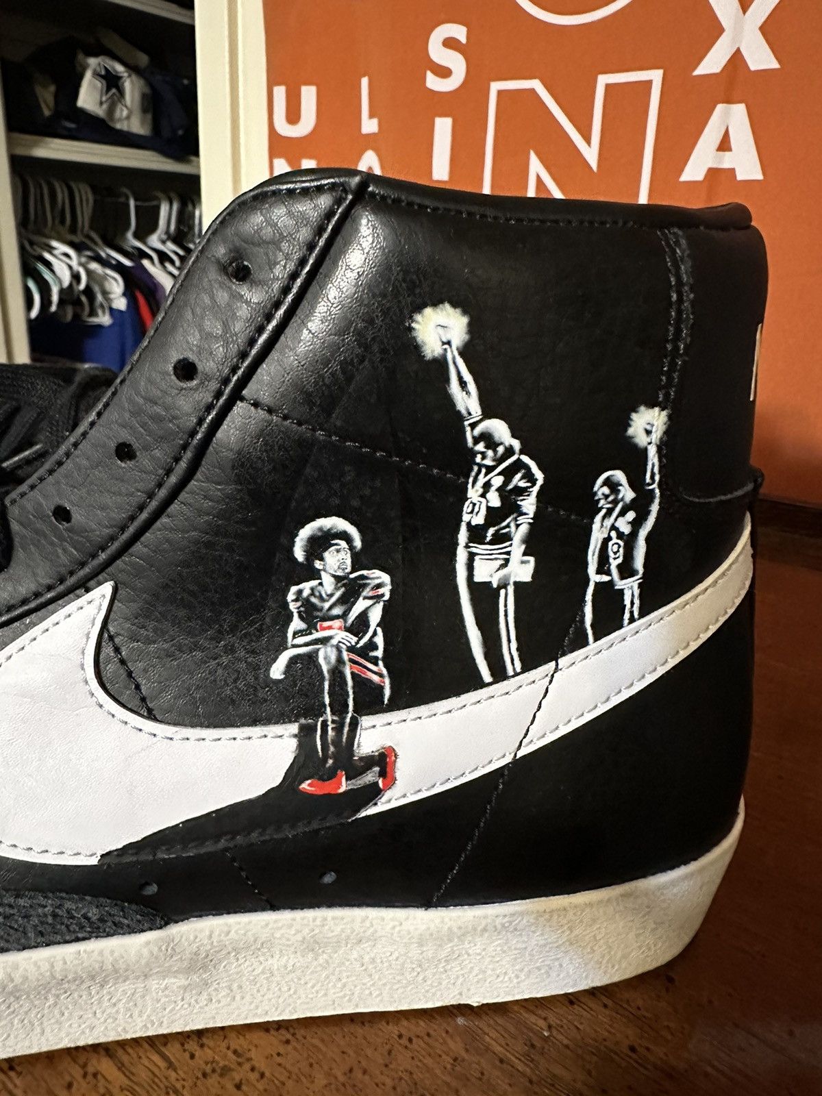 Nike × Vintage Vintage Nike Blazer Mid “I’m With Kap" 2023 size 13 Size US 13 / EU 46 - 5 Thumbnail