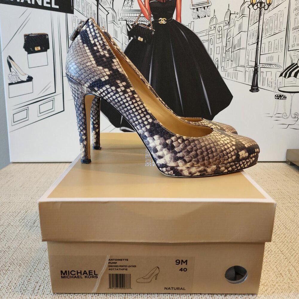 Michael Kors MICHAEL Michael Kors Snakeskin Print Antoinette Platform Size US 9 / IT 39 - 3 Thumbnail