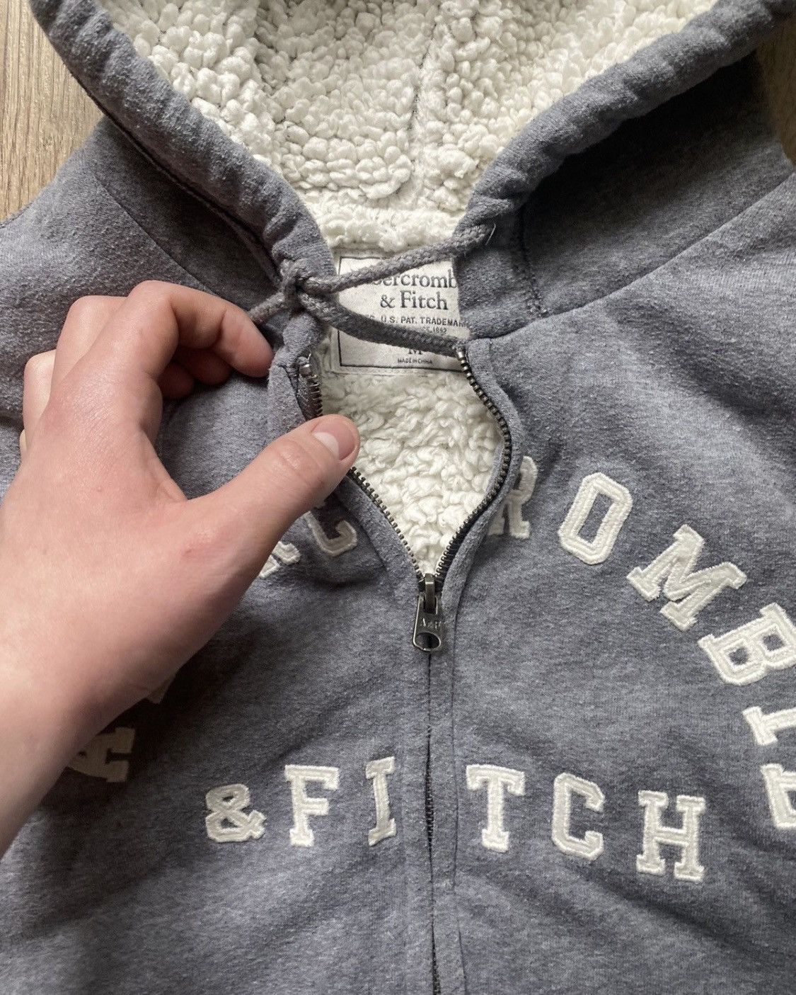 Abercrombie & Fitch ABERCROMBIE FAUXFUR ZIPPER HOODIE JAPANESE I6W9 LGB STYLE Size US M / EU 48-50 / 2 - 4 Thumbnail