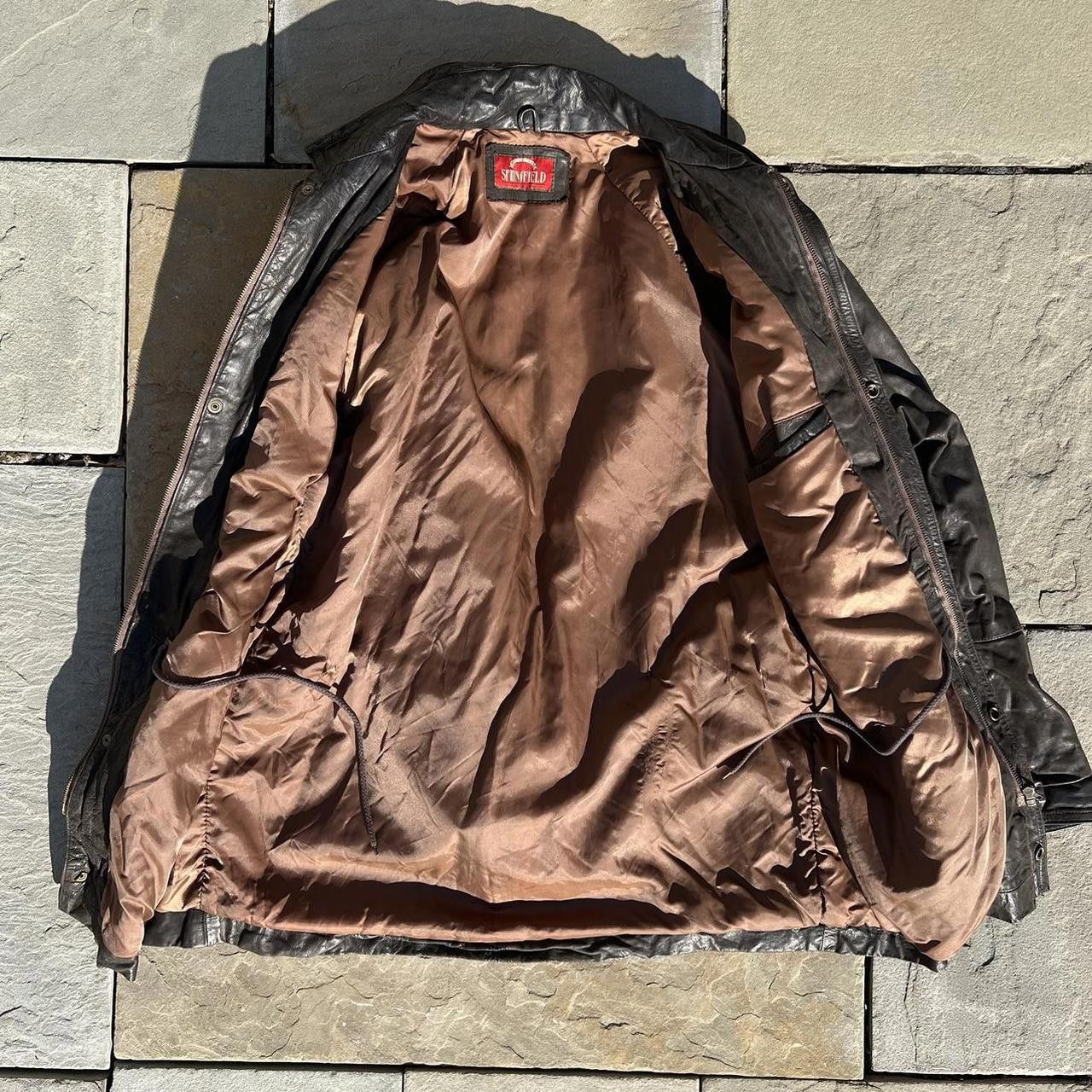 Vintage Vintage 80s Mid-Length Black Leather Jacket Size US L / EU 52-54 / 3 - 8 Thumbnail