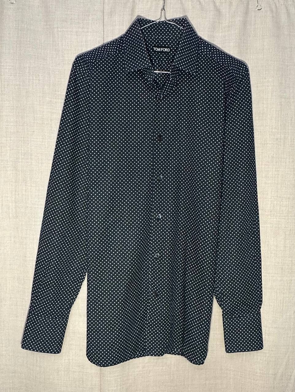 Tom Ford Tom Ford Dress Shirt Button Up Polka Dot Long Sleeve Italy Size US S / EU 44-46 / 1 - 1 Thumbnail