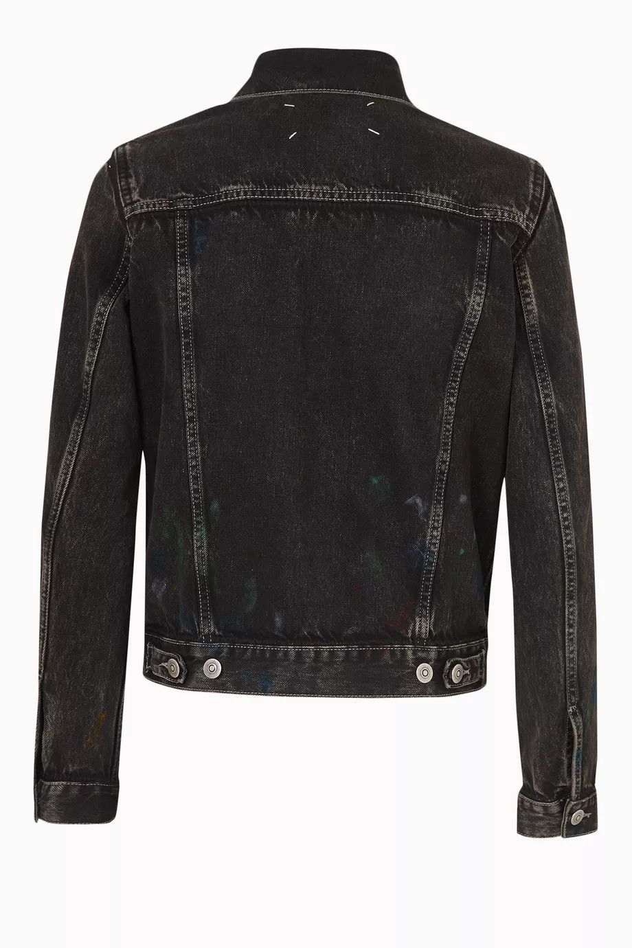 Maison Margiela o1y0625 Denim Jacket in Black Size XS / US 0-2 / IT 36-38 - 2 Thumbnail
