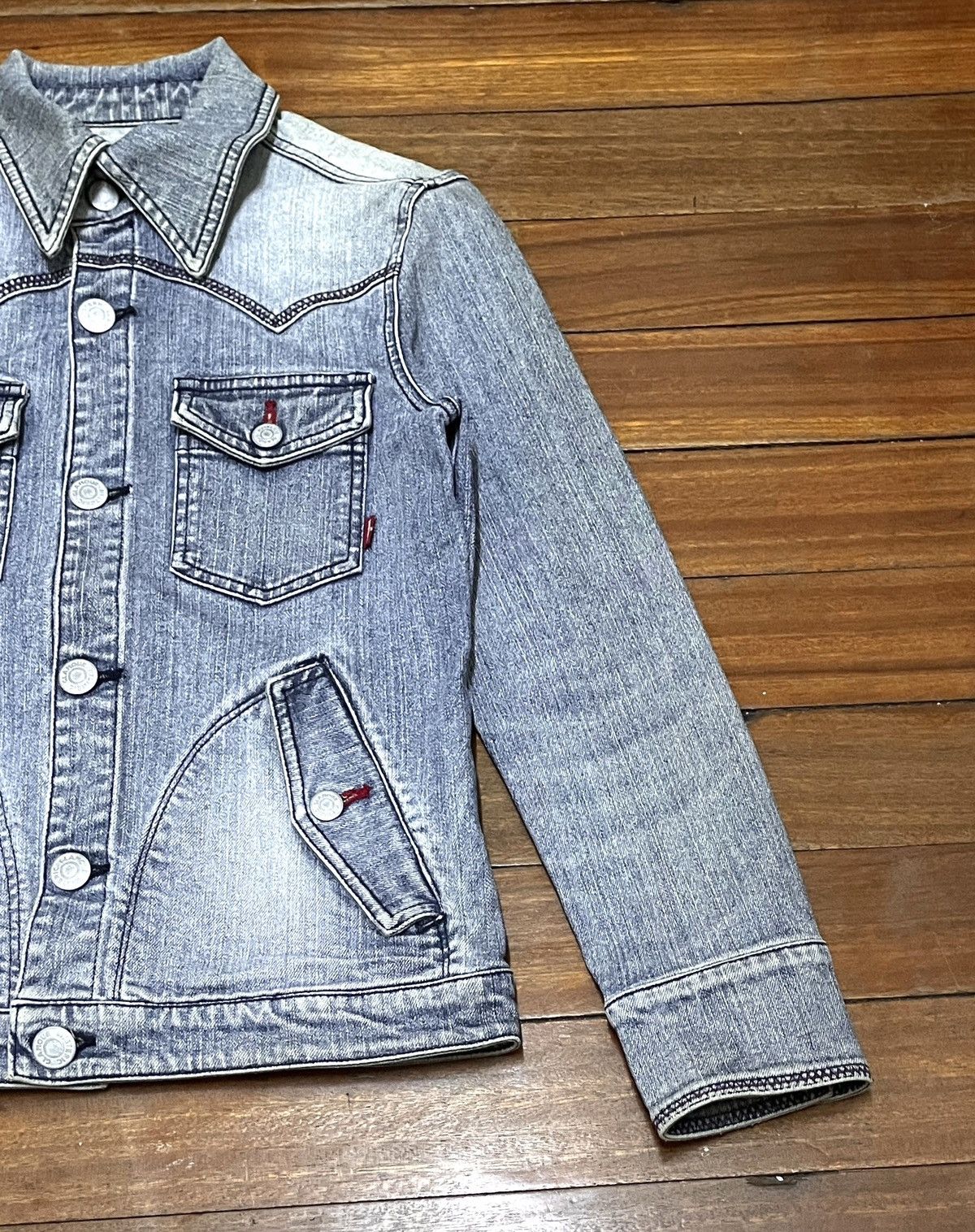 Hysteric Glamour × Japanese Brand × Vintage Very Rare Vintage Brand Hysteric Glamour Denim Jacket 1990s Size US M / EU 48-50 / 2 - 6 Thumbnail