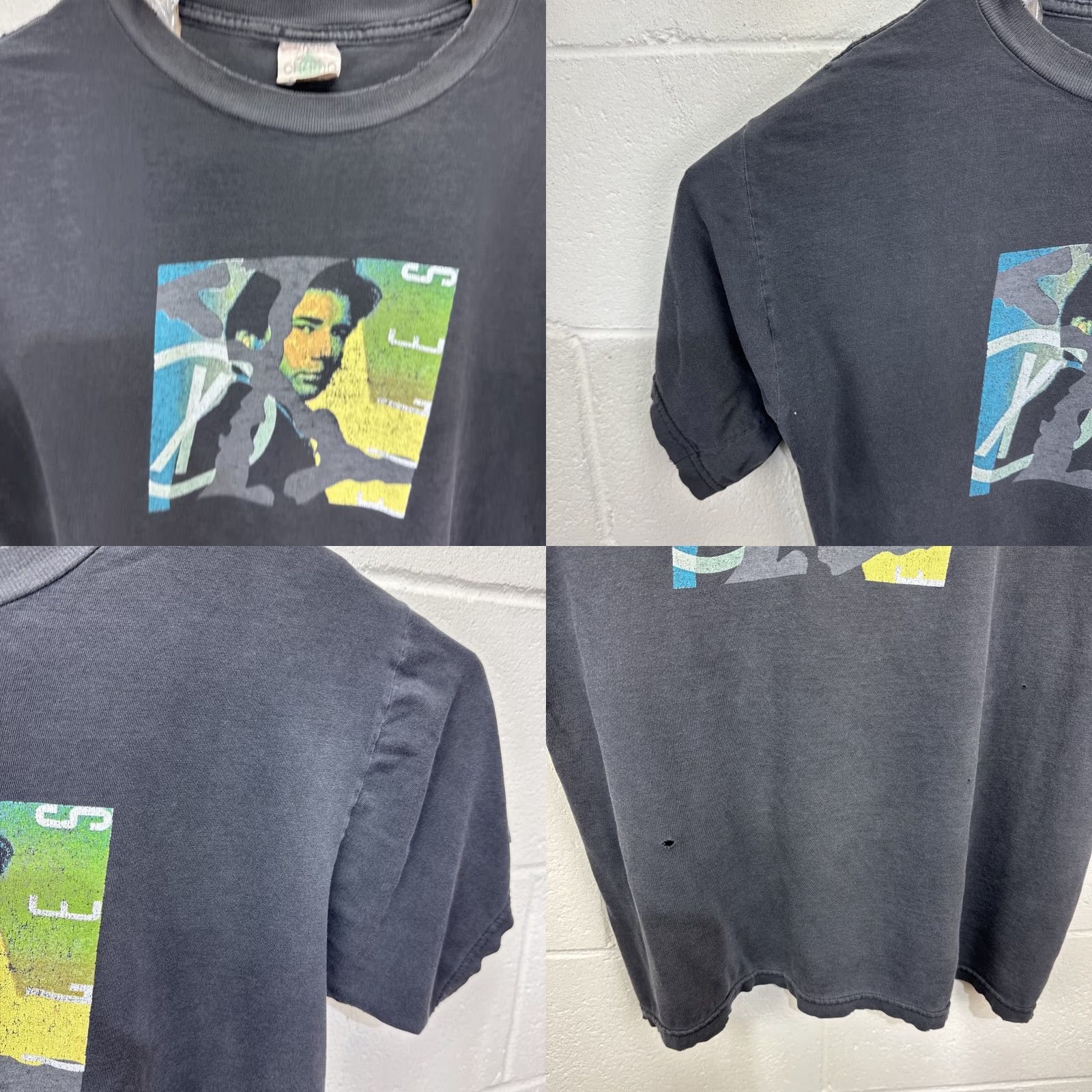 Vfiles VINTAGE 90s X Files Trust No One Graphic Tee Men’s Large Faded Black Grunge Size US L / EU 52-54 / 3 - 8 Thumbnail