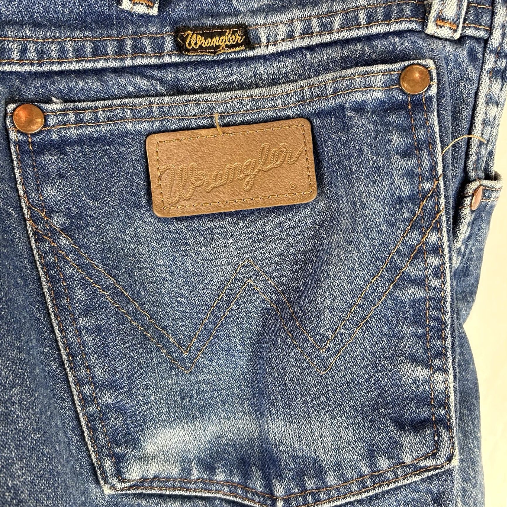 Wrangler Wrangler Jeans Mens 40X30 13MWZ Denim Jeans Western Cowboy Rancher Made USA Black Dark Color Straight 30 In Inseam Mens Size US 40 / EU 56 - 7 Thumbnail