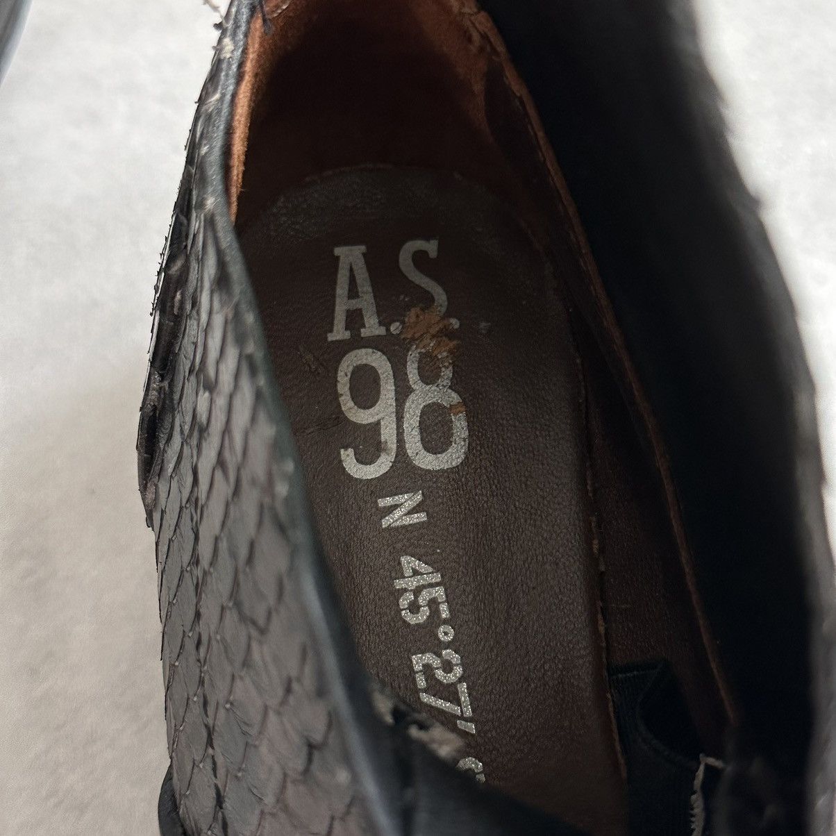 A.S.98 RARE AS 98 Airstep Vintage Straps Boots Faux Python Leather Size US 7 / IT 37 - 20 Thumbnail