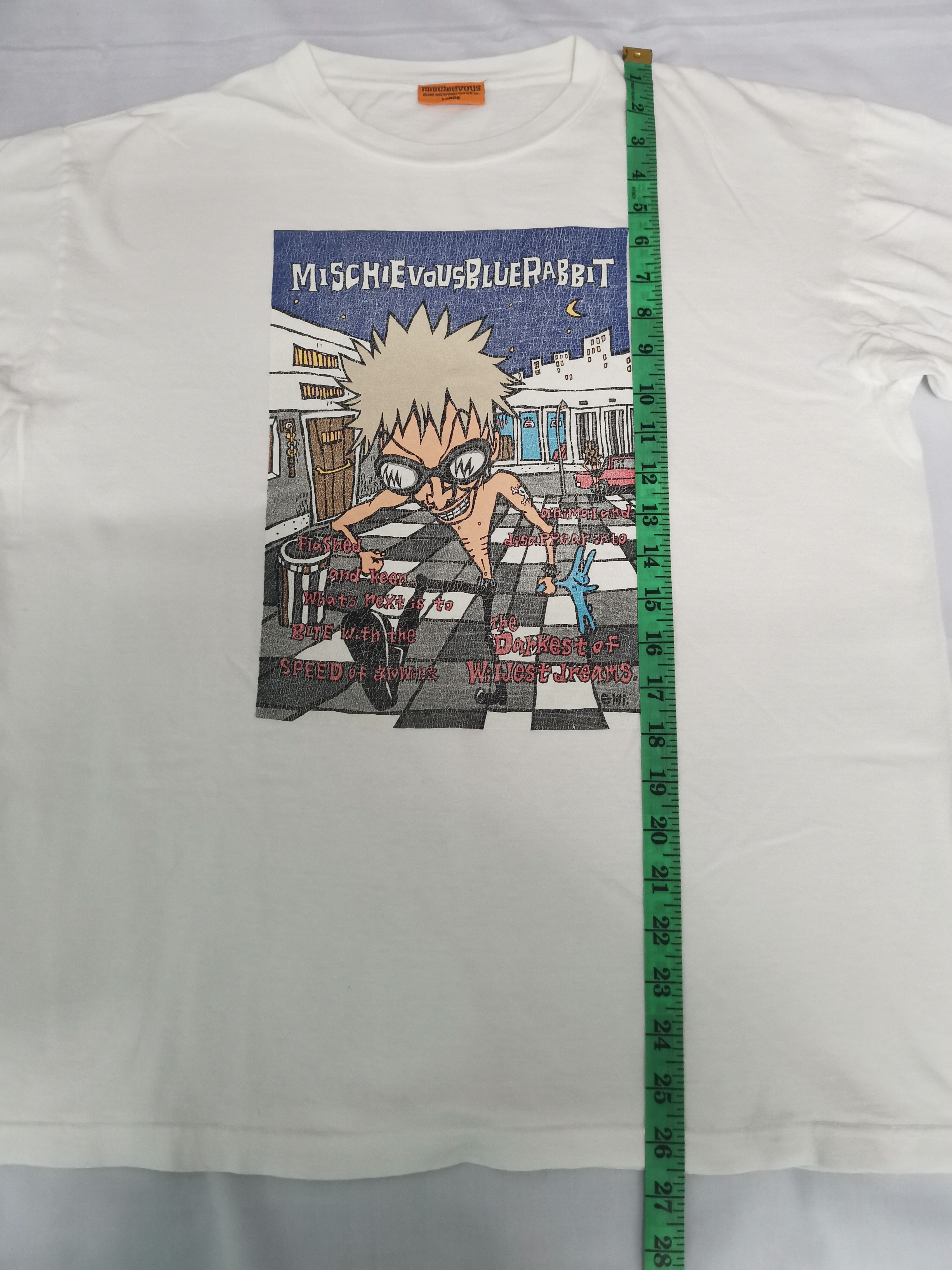 Japanese Brand Vintage Mischievous BlueRabbit Japan Tee Punk Seditionaries Size US L / EU 52-54 / 3 - 4 Thumbnail