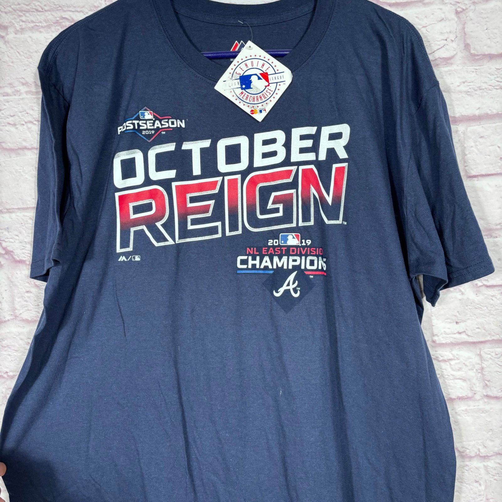 Majestic Majestic 2019 NL East Division Champs October Reign XL NWT Size US XL / EU 56 / 4 - 2 Thumbnail