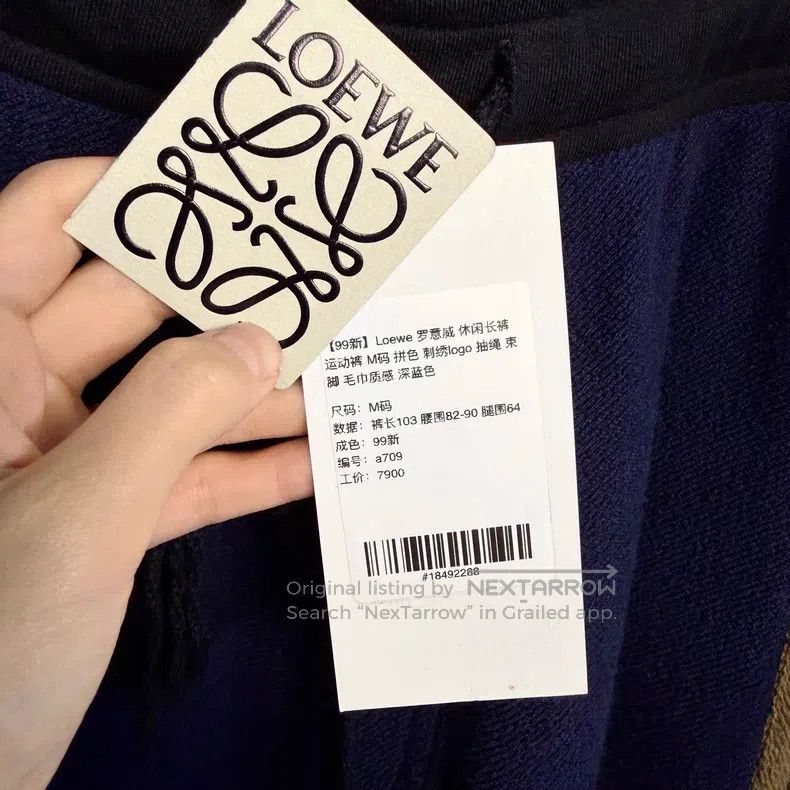 Loewe Loewe size M Casual Pants Sports Pants Color Blocked Embroi Size US 26 / EU 42 - 7 Thumbnail