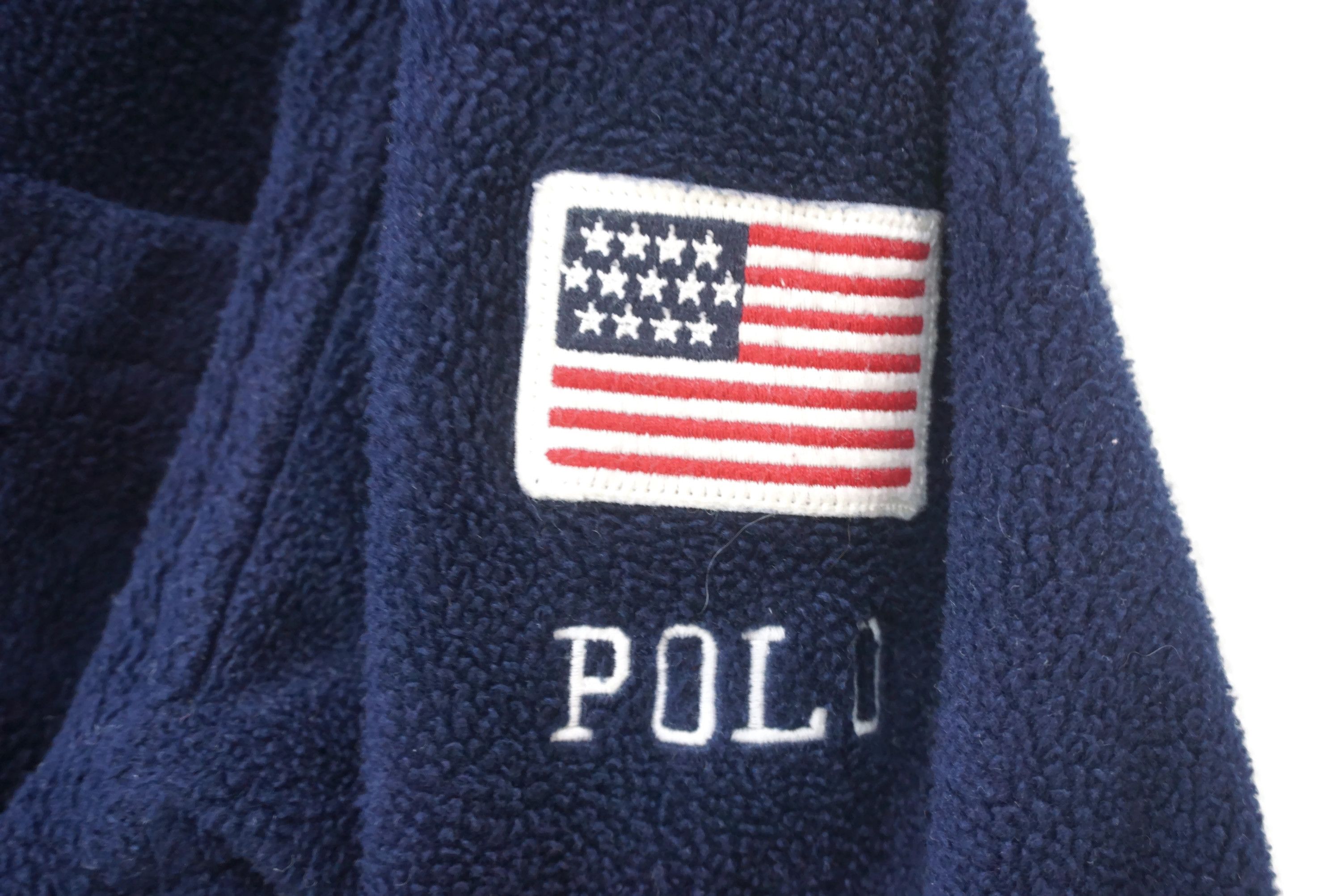 Polo Ralph Lauren Vintage Polo USA Fleece Shirt Polo Sport Baggy Throwshirt Size US M / EU 48-50 / 2 - 9 Thumbnail
