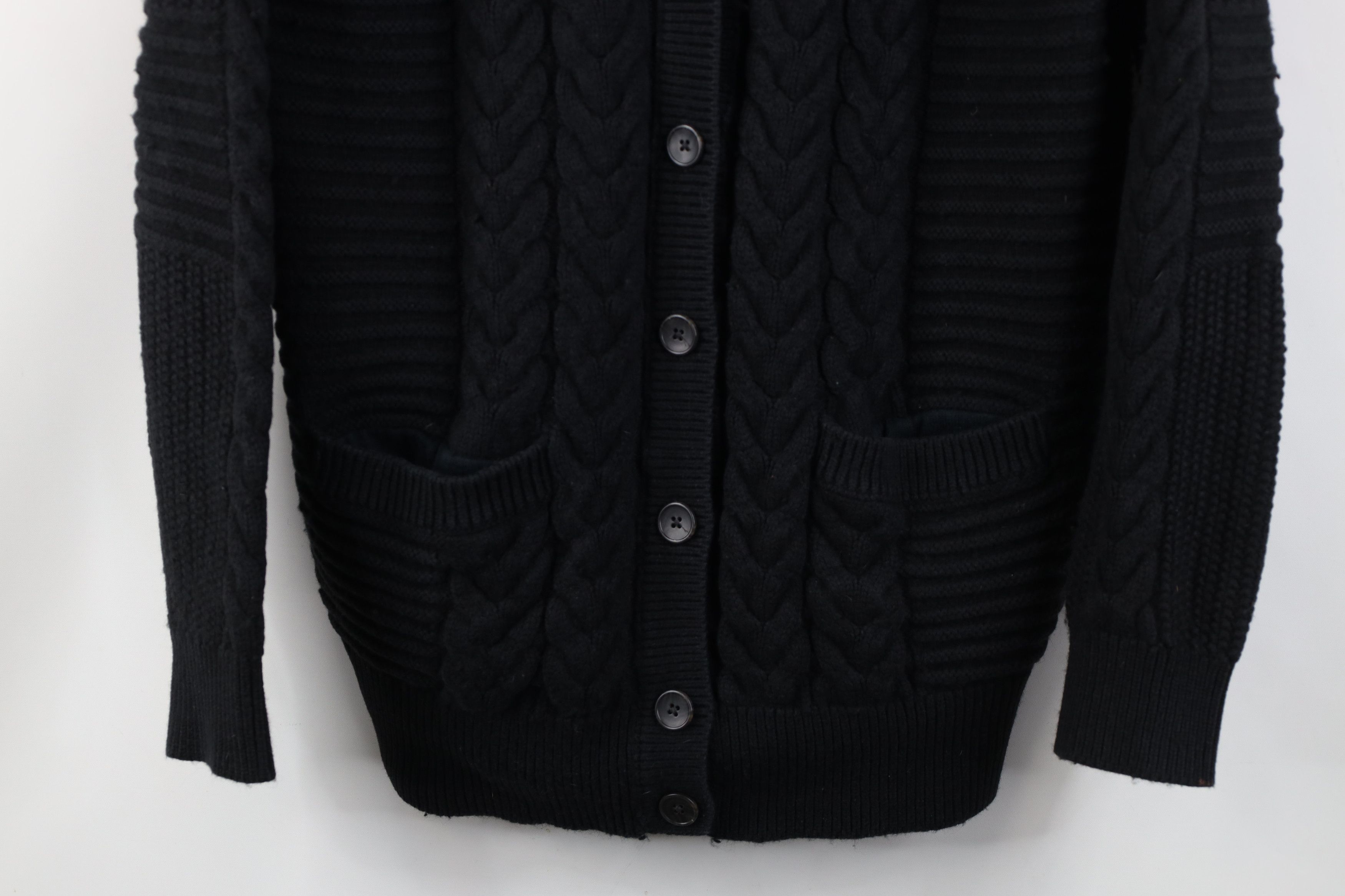 Gap Vintage Y2K Gap Wool Blend Chunky Fisherman Cardigan Sweater Size L / US 10 / IT 46 - 3 Thumbnail