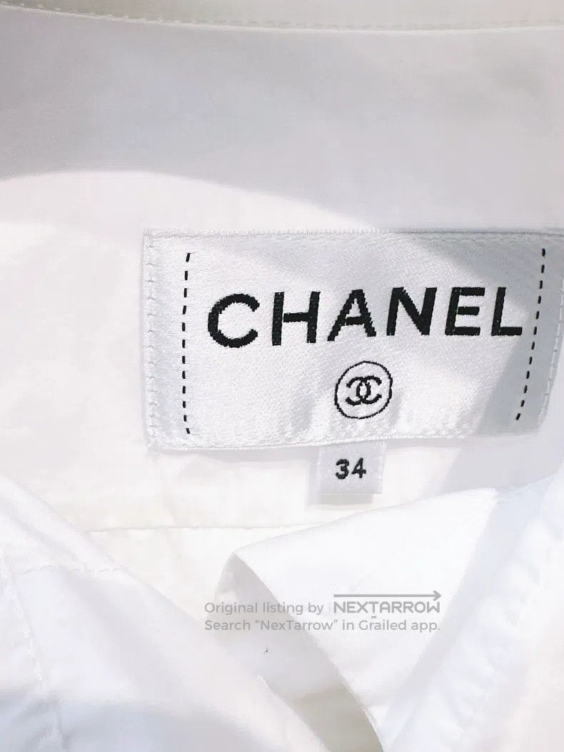 Chanel Chanel Cruise series white long-sleeved short diamond chec Size XXS / US 00 / IT 34 - 4 Thumbnail