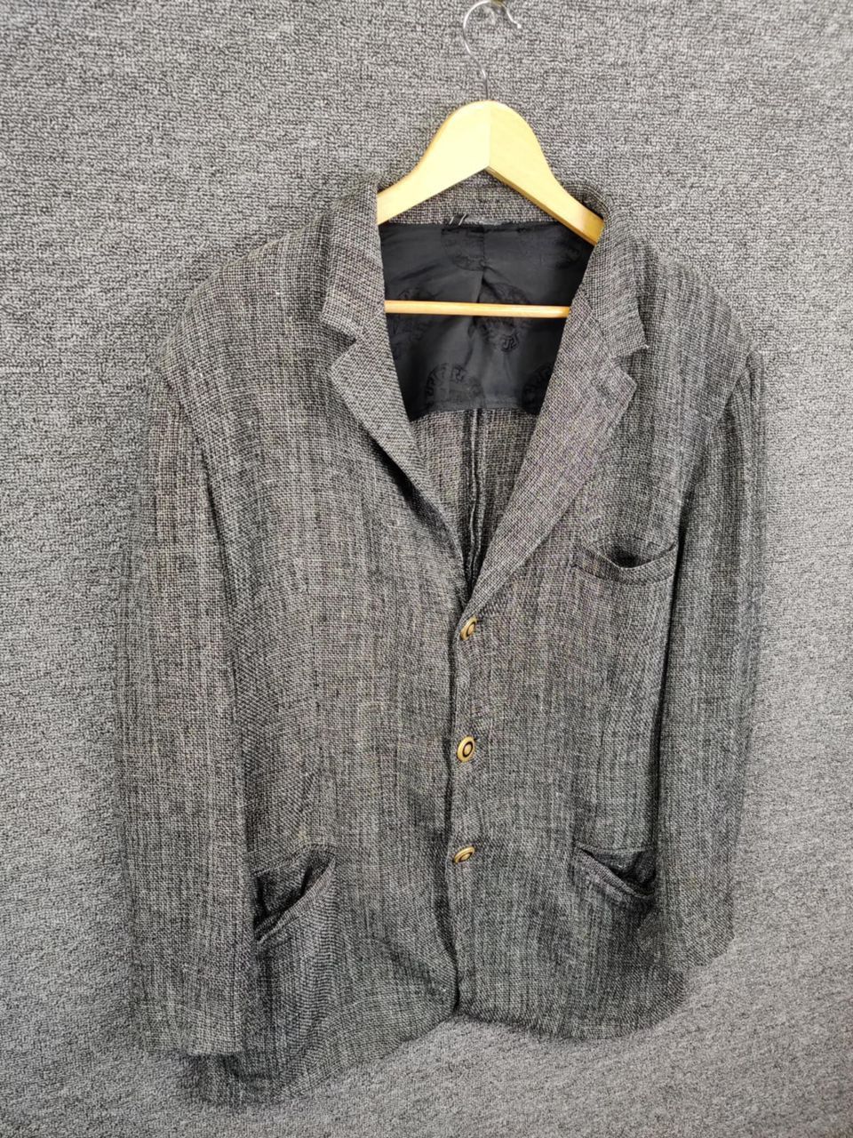 Versace Vintage 90s Versace Classic V2 Single Breasted Blazer Size US L / EU 52-54 / 3 - 4 Thumbnail