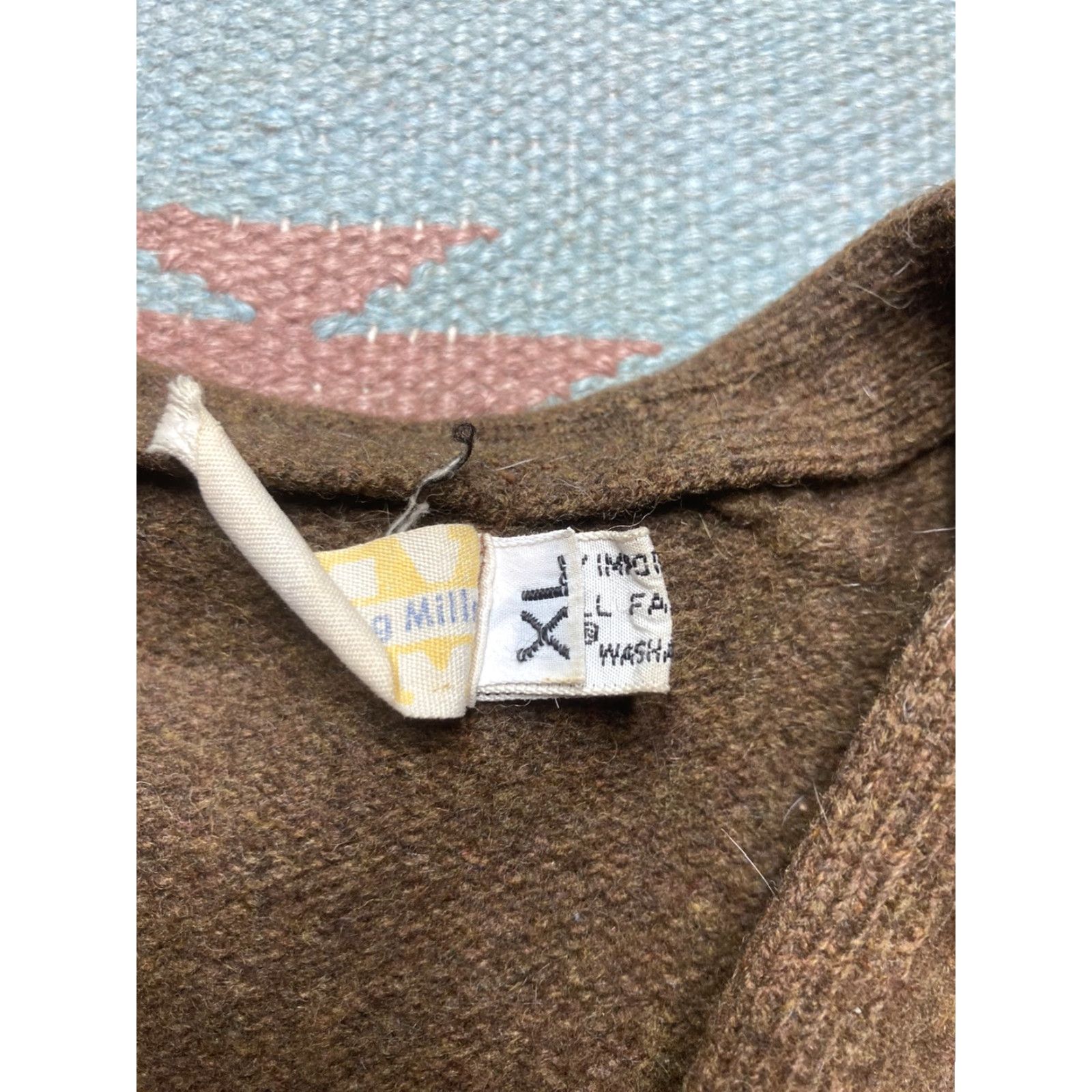 Vintage VINTAGE 60s cardigan sweater Detroit Knitting Mills lambs wool XL button front Size US XL / EU 56 / 4 - 4 Thumbnail
