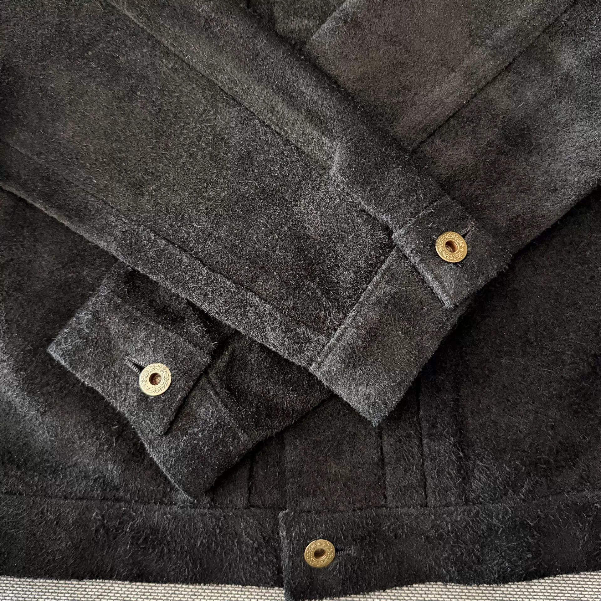 Y'2 Leather Y'2 Leather Black Nubuck Cowhide Type2 Jacket 40 Size US S / EU 44-46 / 1 - 6 Thumbnail