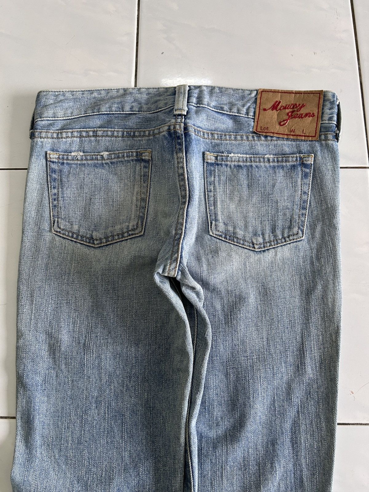 Japanese Brand × MOUSSY Vintage y2k Japanese Moussy Painted Flare Jeans Size US 31 - 7 Thumbnail