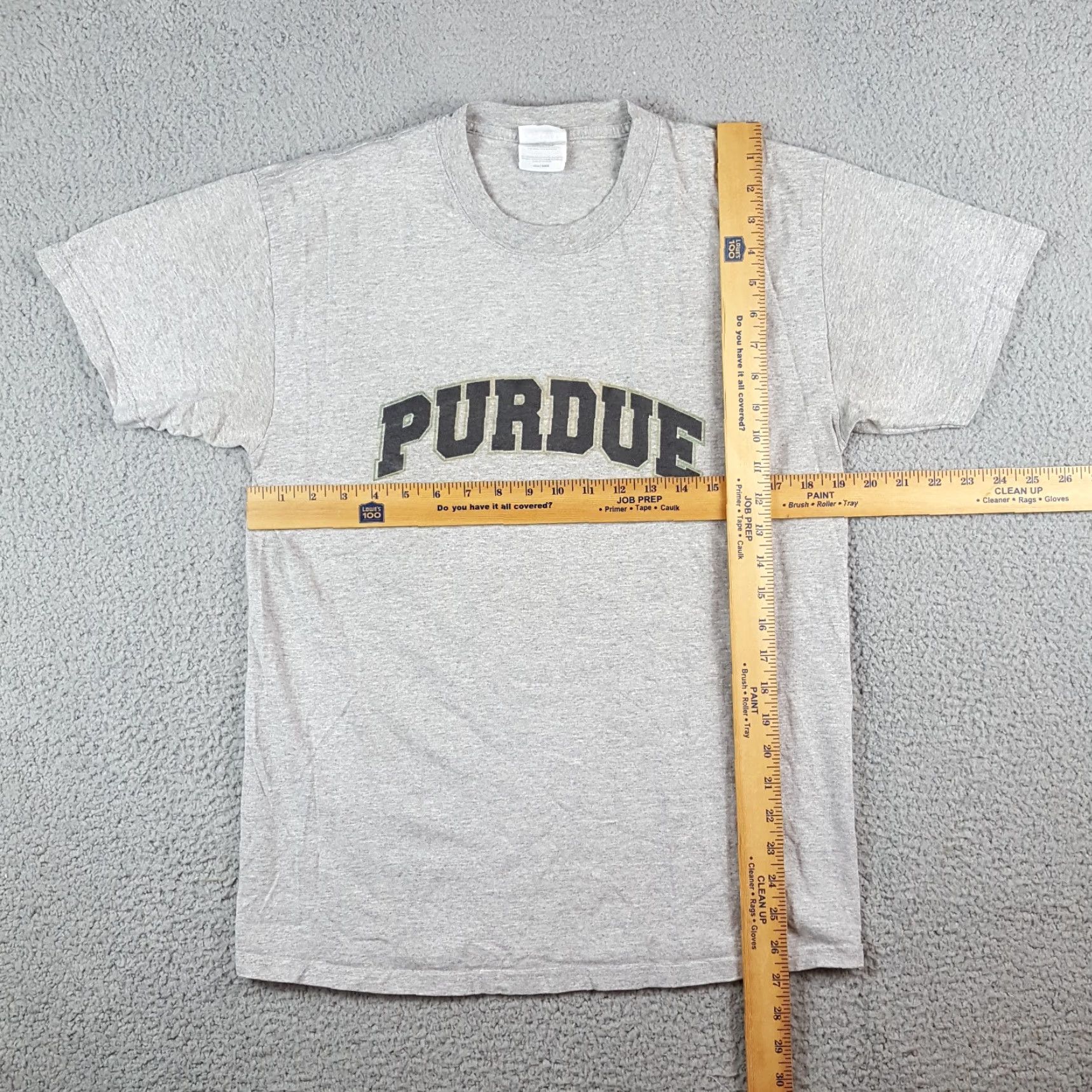 Spell VINTAGE Purdue University Spell Out Shirt Adult Small Gray T Shirt Men 90s College Sports Vintage Port And Company Mens Size US S / EU 44-46 / 1 - 8 Thumbnail