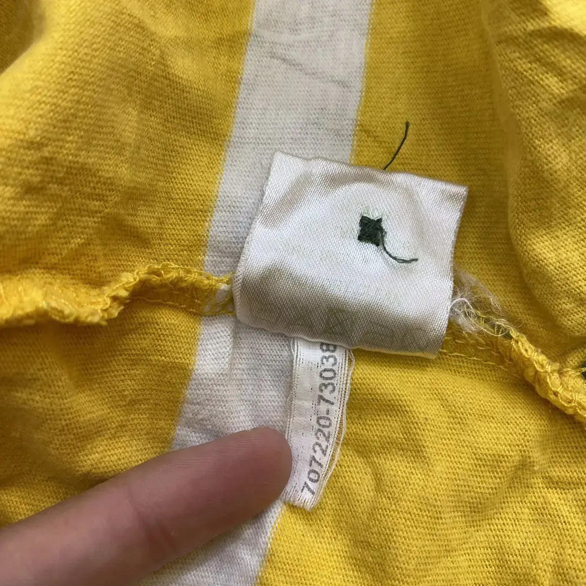 Jeep Vintage JEEP Golf Tennis Striped Yellow Polo Tee Shirt Size US M / EU 48-50 / 2 - 2 Thumbnail