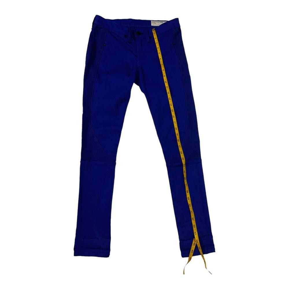 Rag & Bone rag & bone l Cobalt Blue Moto Skinny Jeans Size 28 Size 28" / US 6 / IT 42 - 5 Thumbnail