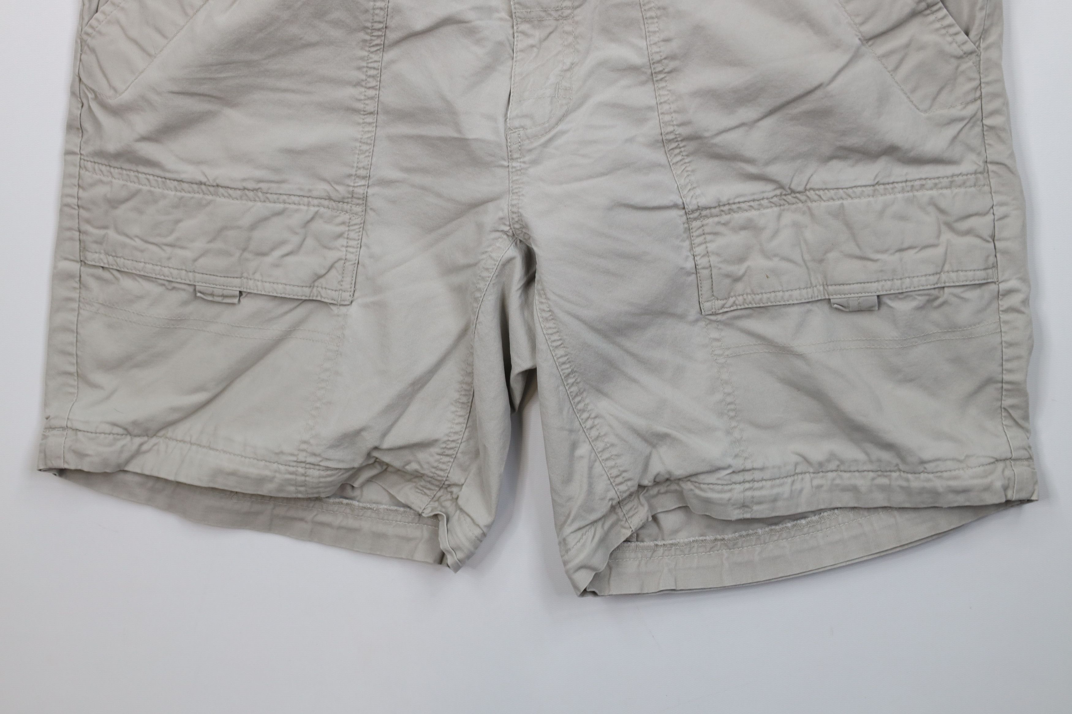 Columbia Vintage 90s Columbia Spell Out Above Knee Cargo Shorts Beige Size US 34 / EU 50 - 4 Thumbnail