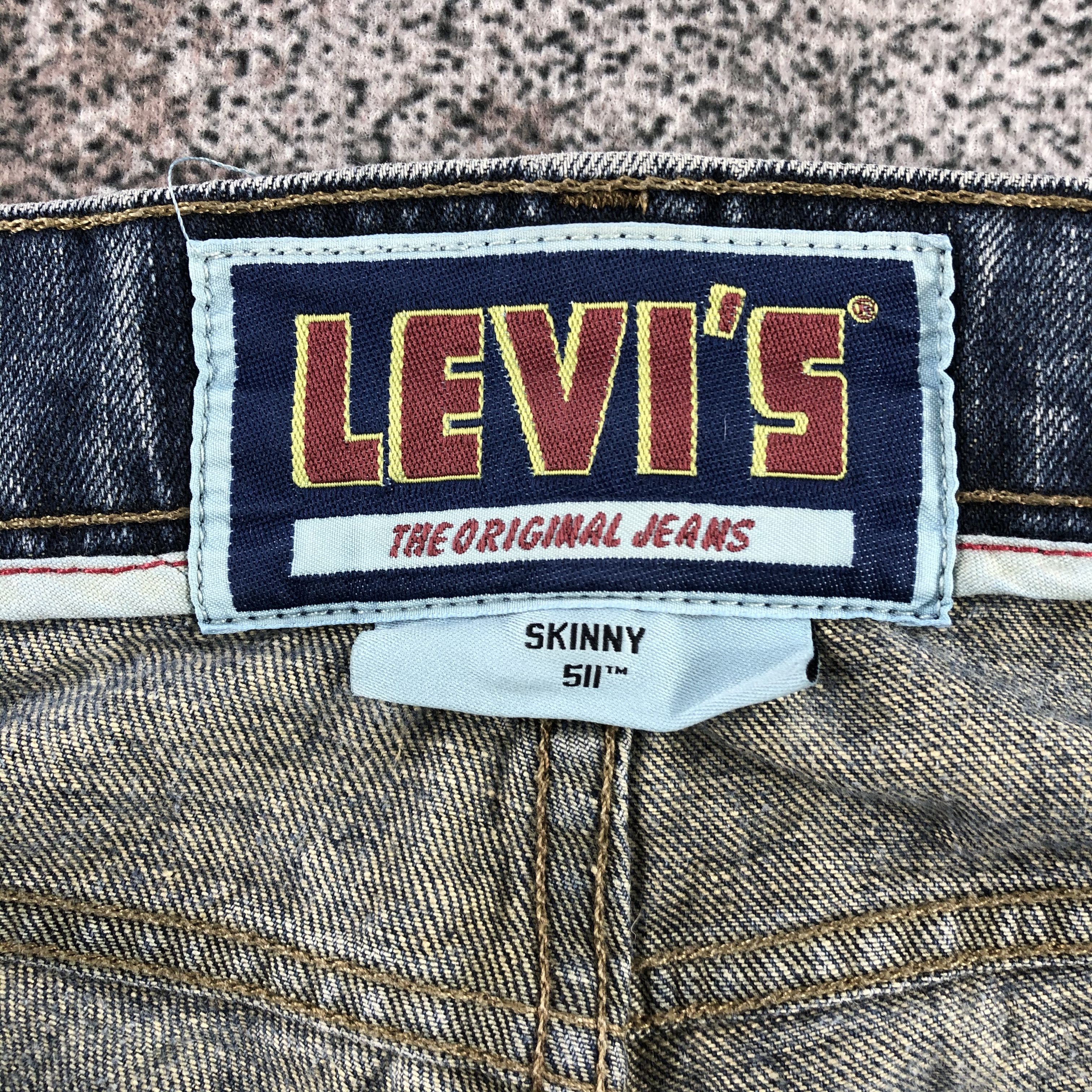 Levi's Vintage Levis 511 Jeans Distress Denim KJ989 Size US 34 / EU 50 - 12 Thumbnail