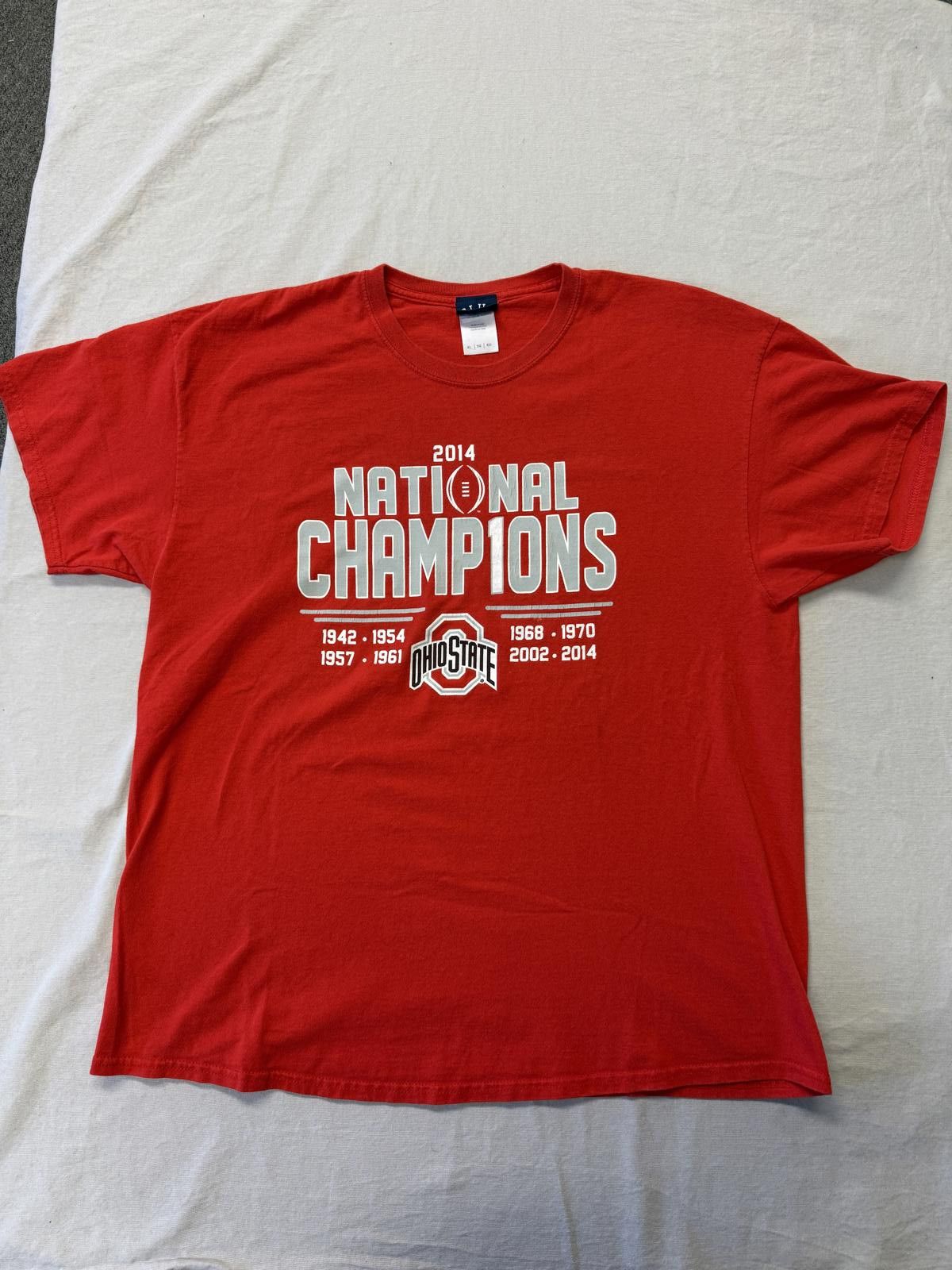 Designer Ohio State Football Champions T-shirt 2014 Tee XL Size US XL / EU 56 / 4 - 1 Thumbnail
