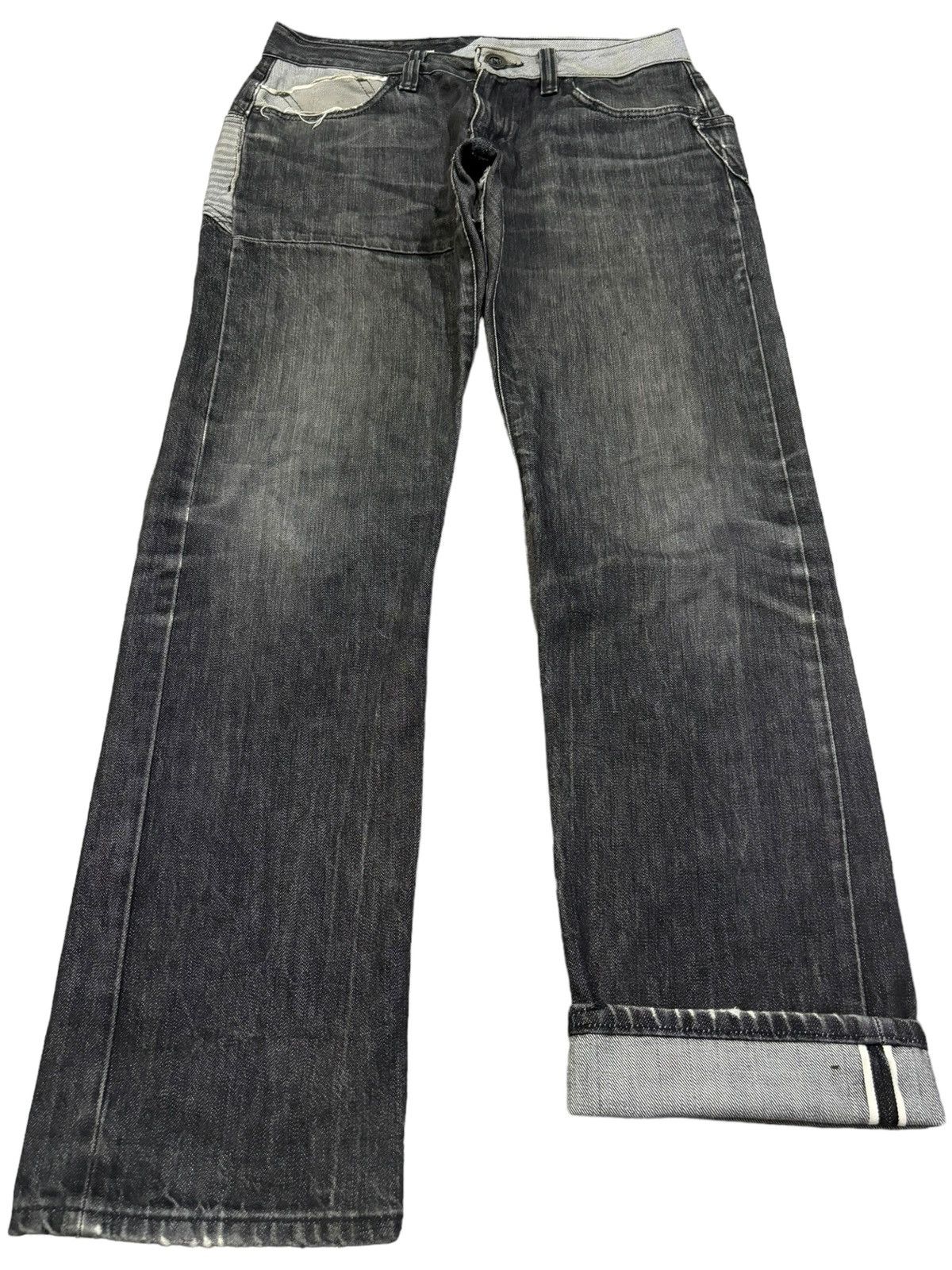 Volcom Vintage Volcom Selvedge Faded Regular Straight Ripped Jeans Size US 32 / EU 48 - 1 Thumbnail