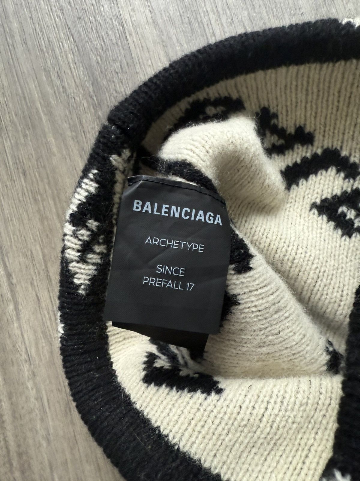 Balenciaga Balenciaga all-over print beanie Size ONE SIZE - 3 Thumbnail