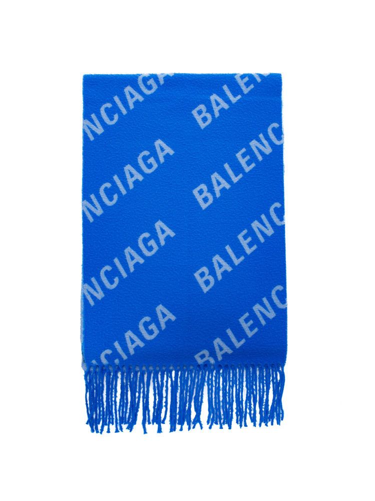 Balenciaga o1bcso1str1024 Size: OS / Allover Logo Macro Scarf Size ONE SIZE - 1 Thumbnail