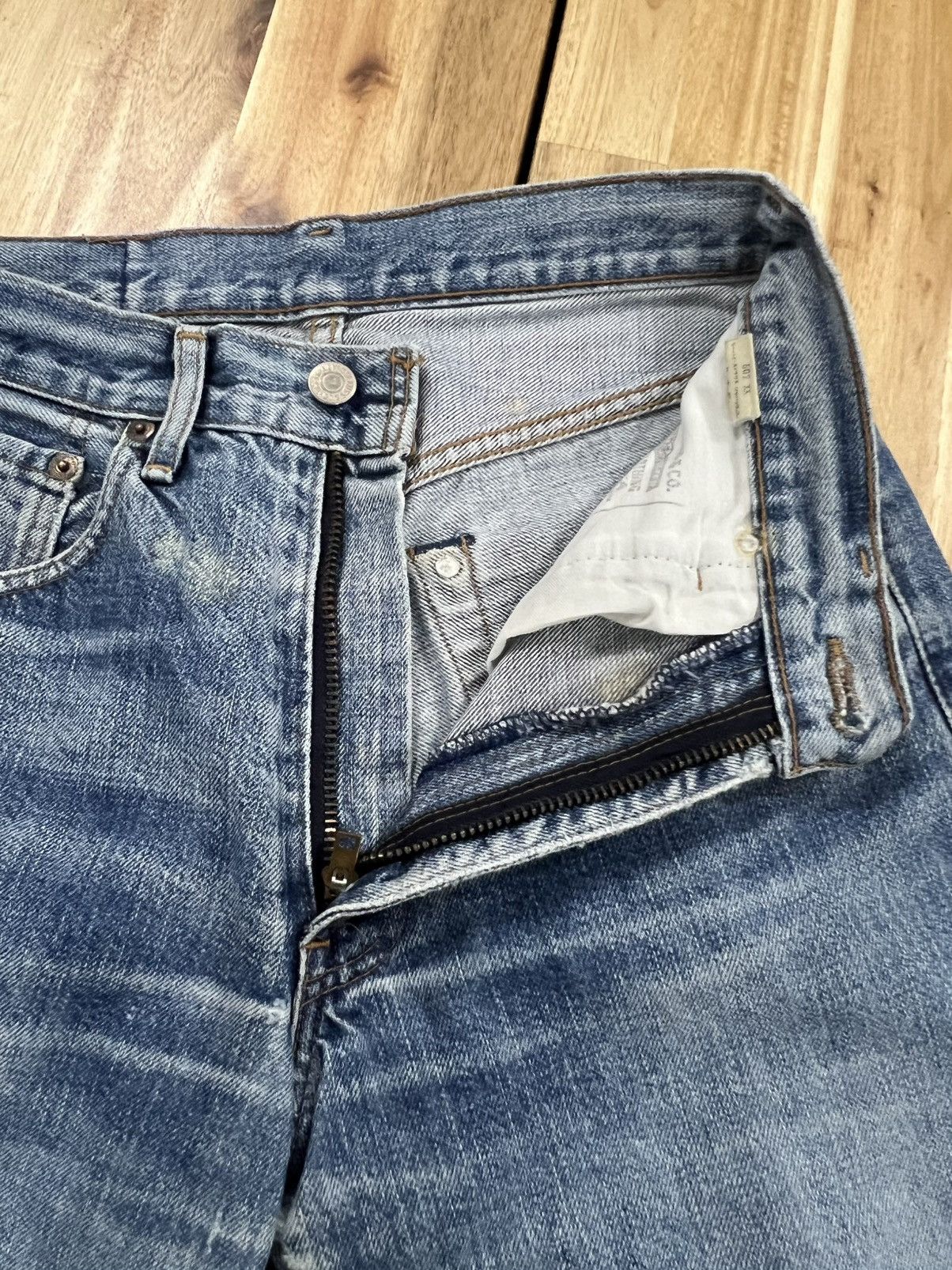 Levi's Vintage 90’s Levis 502XX Big E Jeans Denim Size US 28 / EU 44 - 13 Thumbnail