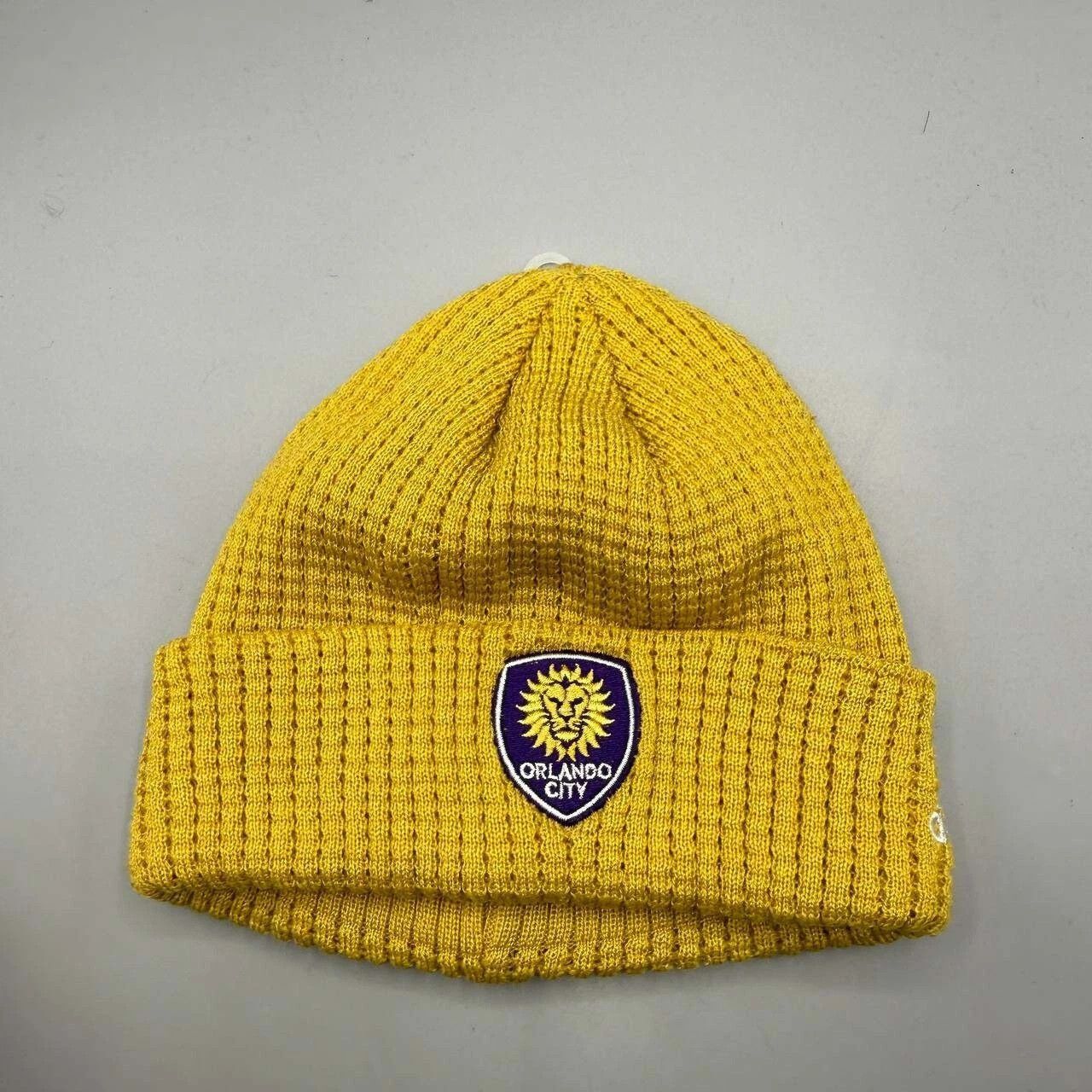 Adidas Orlando City Hat Men Yellow Adidas MLS Cuffed Beanie Cap New Size ONE SIZE - 1 Thumbnail