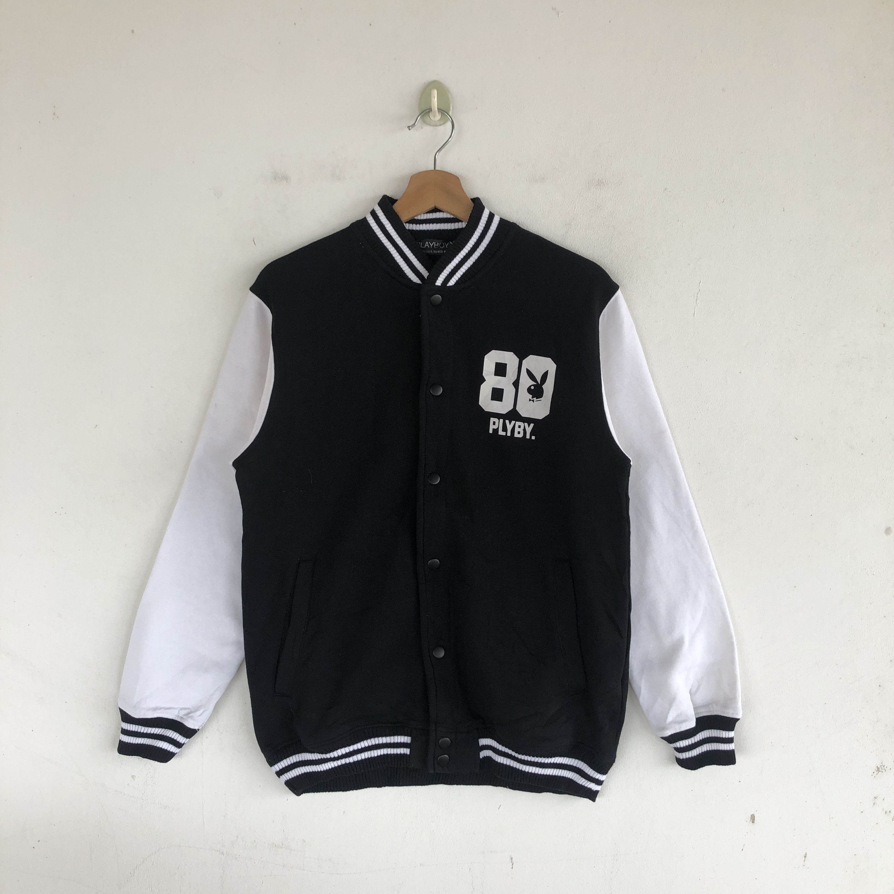 Playboy × Vintage Vintage Playboy Varsity Sweater Bunny Button Sweatshirt Size US S / EU 44-46 / 1 - 2 Thumbnail