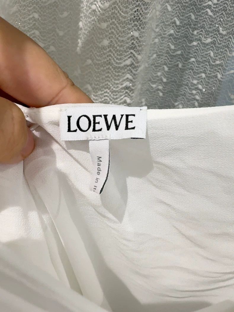 Loewe LOEWE White pleated suspenders Size XXS / US 00 / IT 34 - 3 Thumbnail