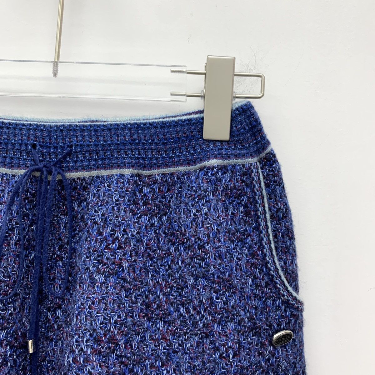 Chanel Chanel Dark Blue Logo Emblem Cotton Knit Casual Shorts K26WX Size 26" / US 2 / IT 38 - 3 Thumbnail