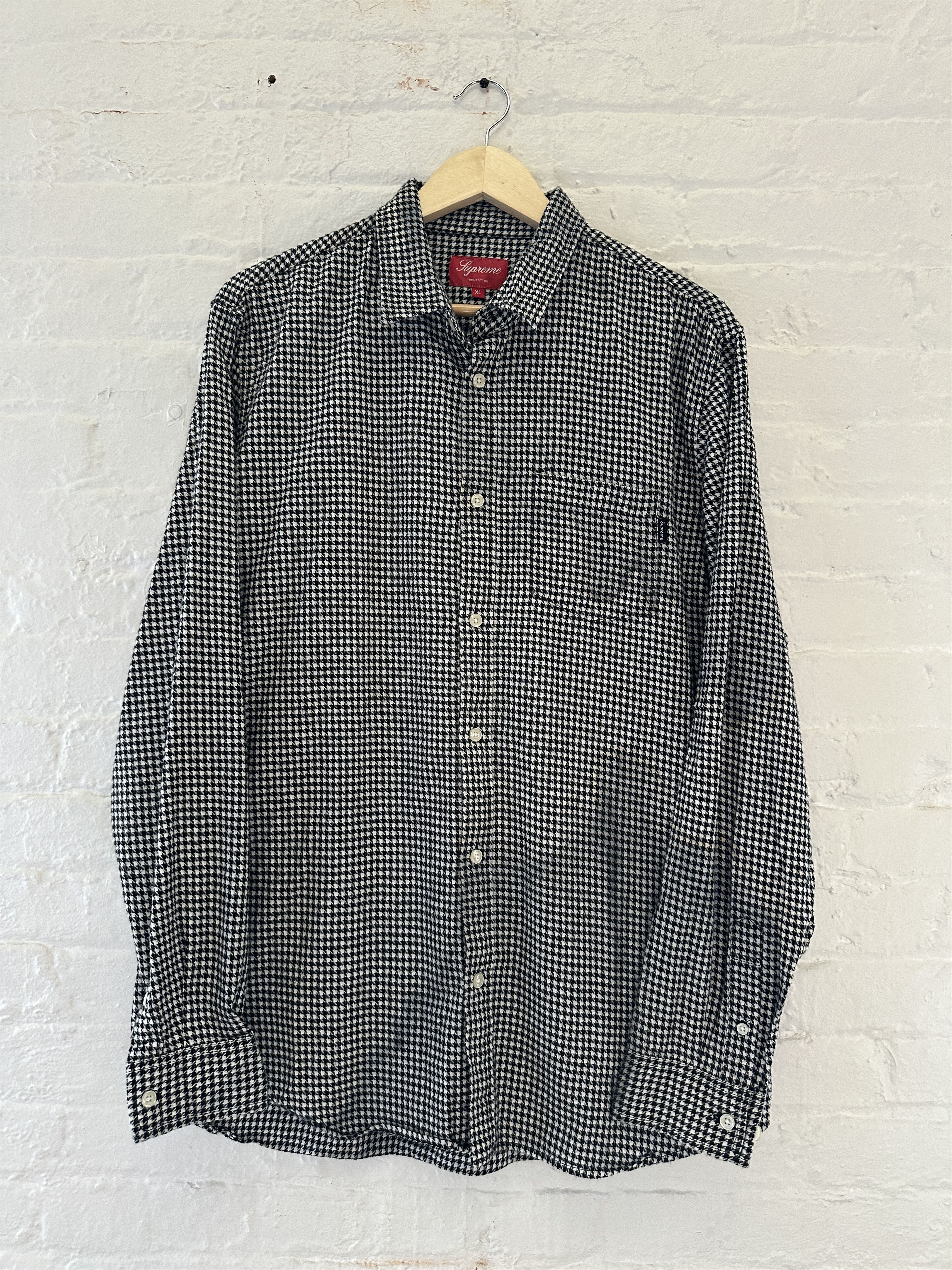 Supreme F/W '21 Faux Fur Collar Flannel Shirt | Grailed