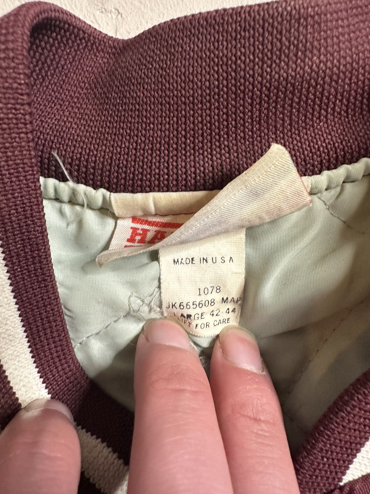 Vintage Vintage 90s Made In USA Highschool Baseball Bomber Jacket Size US L / EU 52-54 / 3 - 4 Thumbnail