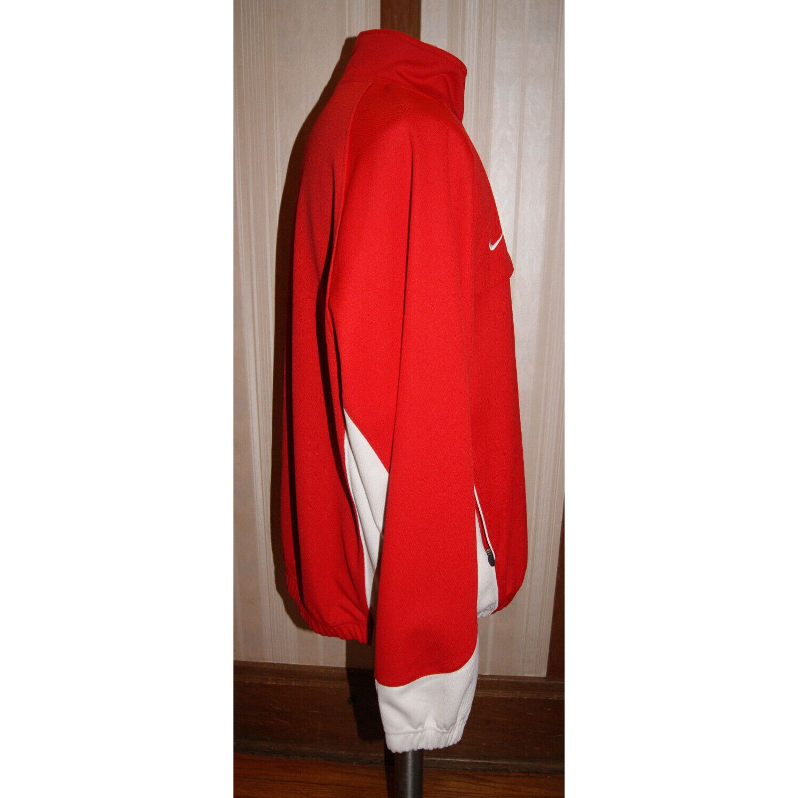 Nike VTG 90s Y2K Nike Team Full Zip Jacket Swoosh Warm Up Men 2XL Size US XXL / EU 58 / 5 - 5 Thumbnail