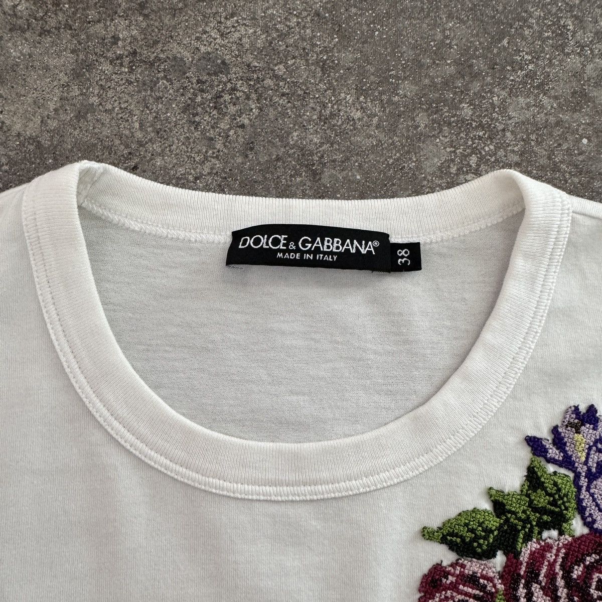 Dolce & Gabbana D&G Dolce & Gabbana Floral Print “L’Originale” T-Shirt Size M / US 6-8 / IT 42-44 - 7 Thumbnail