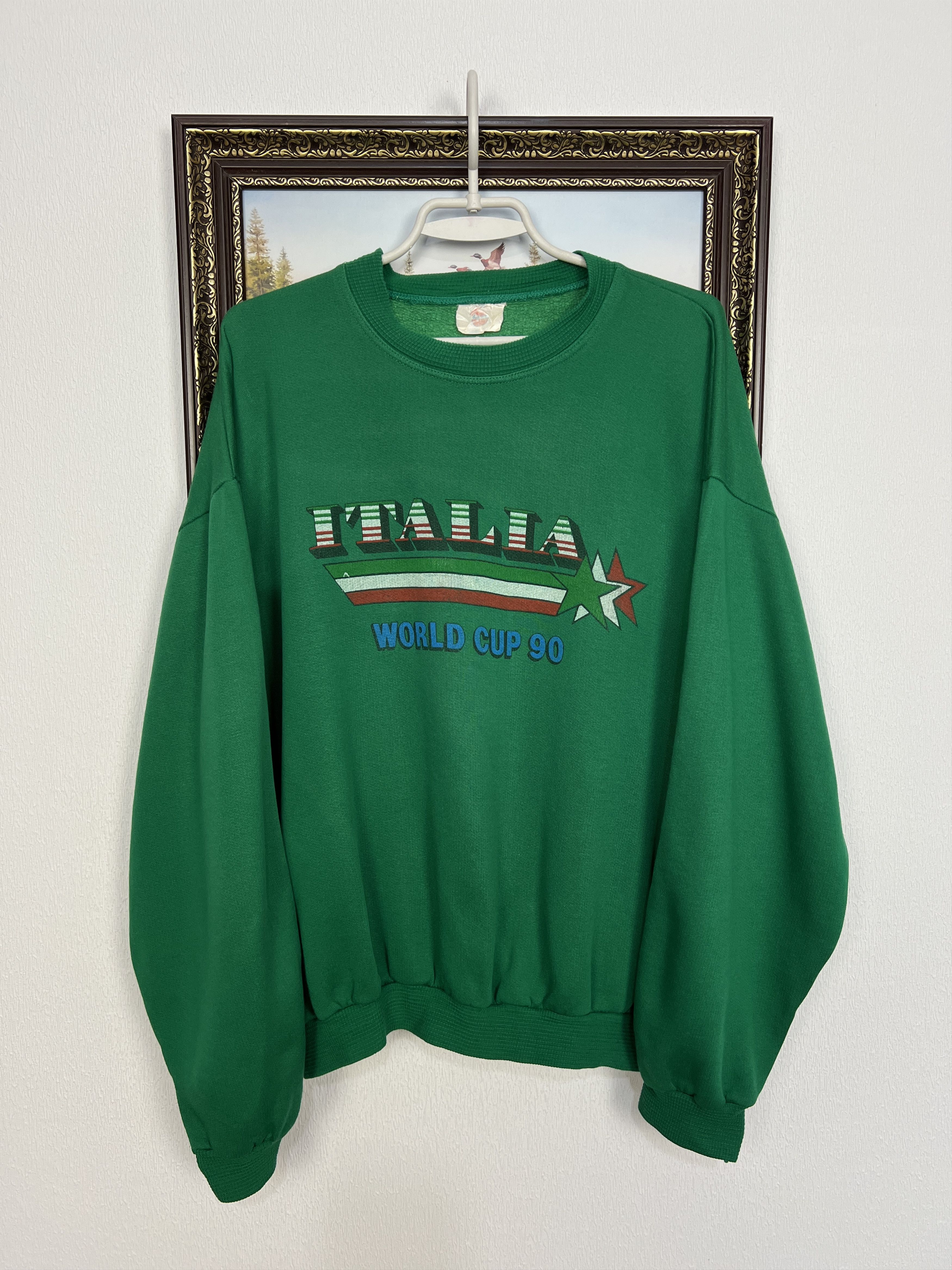Vintage Italia Italy Football Sweatshirt Wold Cup Crewneck Track Top Size US XL / EU 56 / 4 - 1 Thumbnail