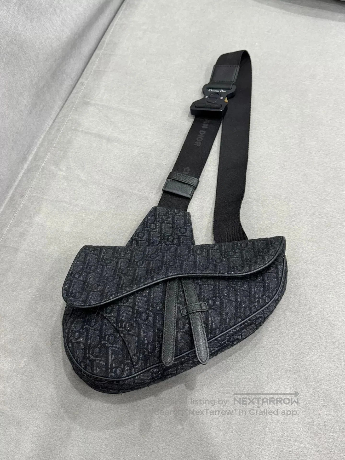 Dior black dior saddle bag secondhand. Size ONE SIZE - 1 Thumbnail