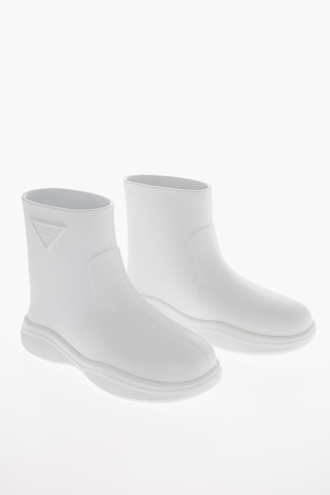 Prada o1B3y1r0226 Rubber Booties in White Size US 9 / IT 39 - 1 Thumbnail
