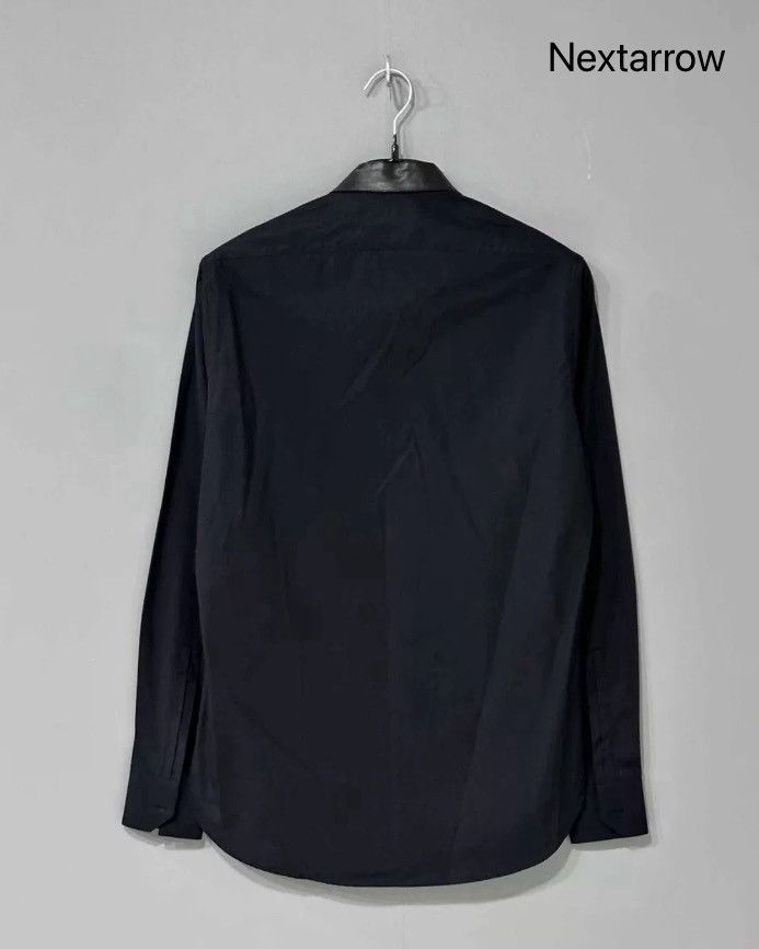 Saint Laurent Paris × Yves Saint Laurent Saint Laurent Leather collar black shirt2410-Nextarrow Size US S / EU 44-46 / 1 - 2 Thumbnail