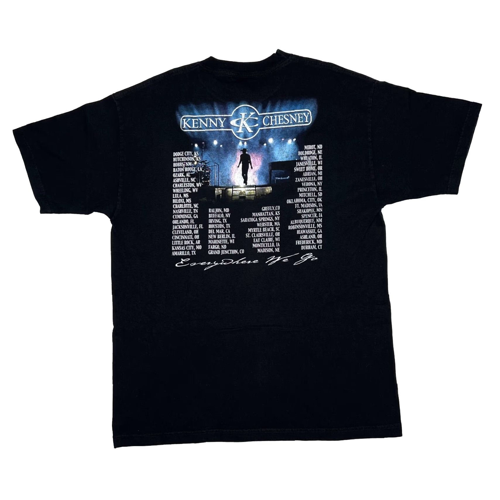 Vintage VINTAGE Kenny Chesney Everywhere We Go Tour 2000 Country Band T-Shirt XL Size US XL / EU 56 / 4 - 2 Thumbnail