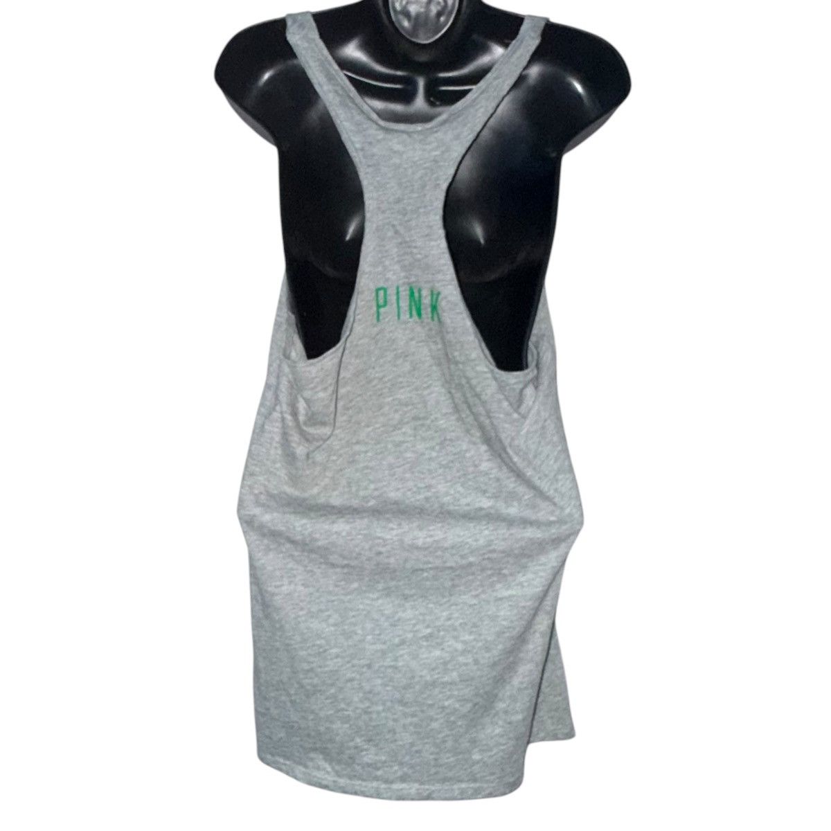 Pink Victoria’s Secret PINK gray sequined shamrocks tank top Size L / US 10 / IT 46 - 2 Thumbnail