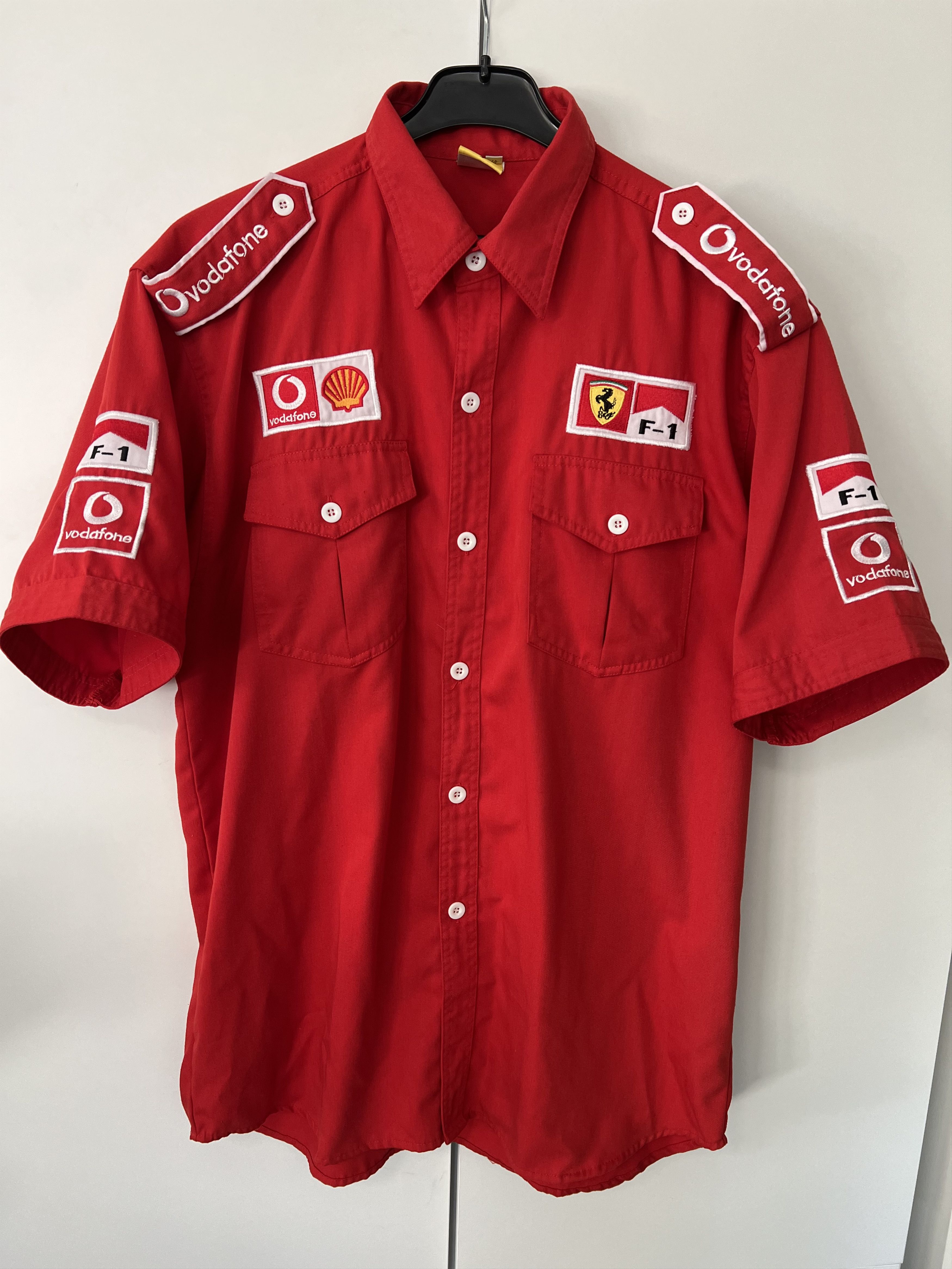 Ferrari Ferrari F1 Vodafone Schell Pocket Shirt Red Racing Size US XXL / EU 58 / 5 - 13 Thumbnail
