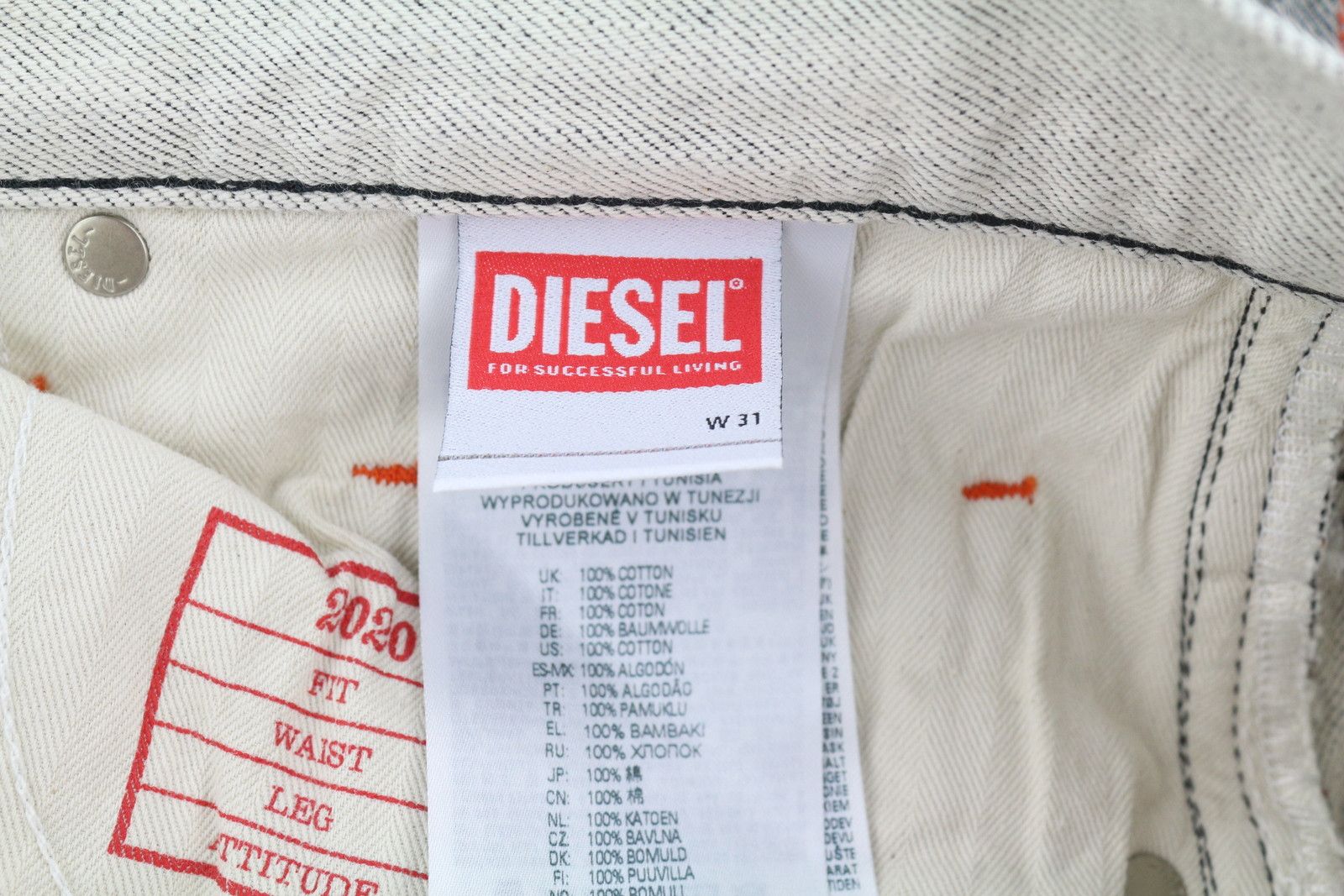Diesel 2020 D-VIKER-SP4 W31/L34 Black Regular Straight 85418 Size US 31 - 7 Thumbnail