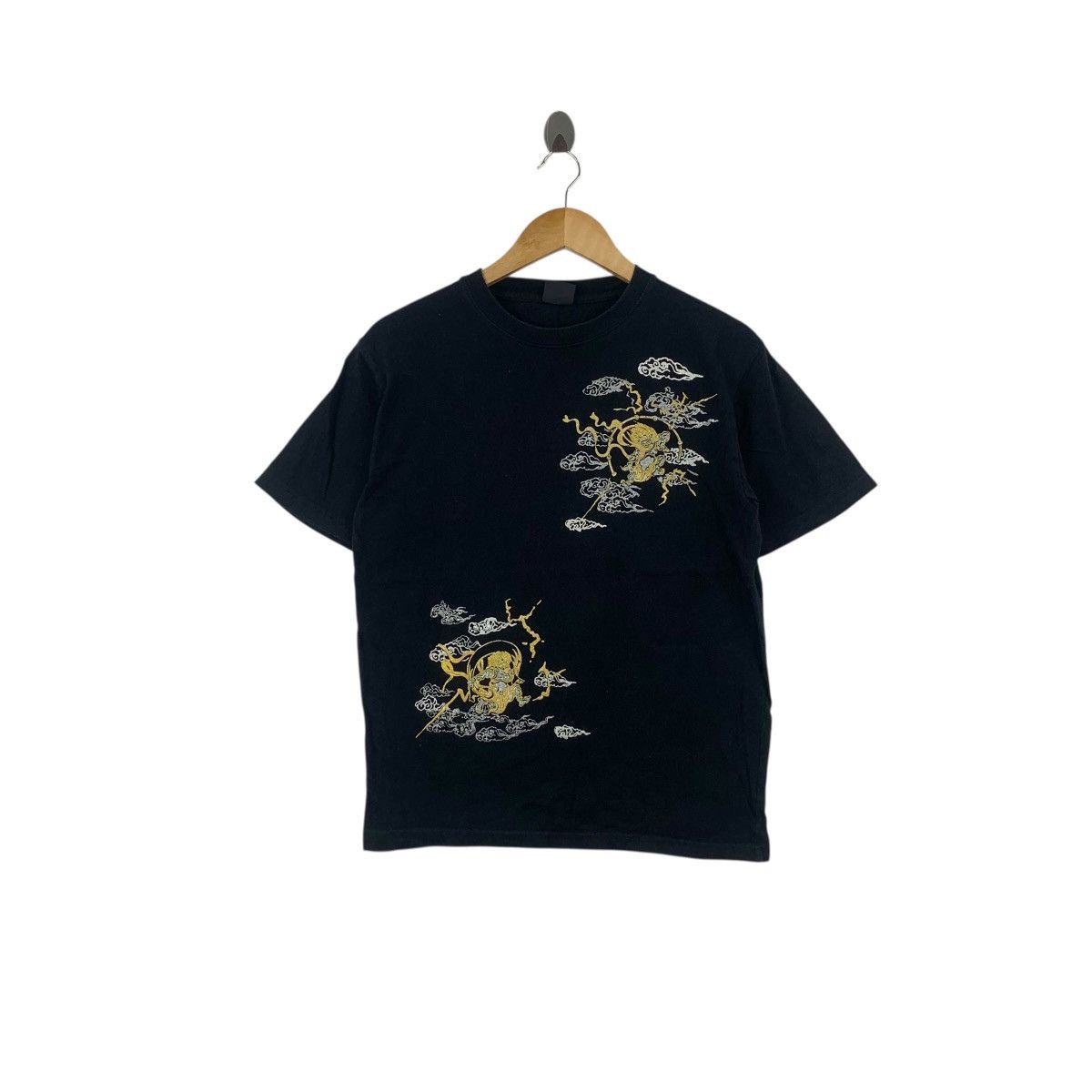 Vintage Vintage JAPAN TRADITIONAL SUKAJAN Fujin Raijin Tee Shirt Top Size US L / EU 52-54 / 3 - 1 Thumbnail