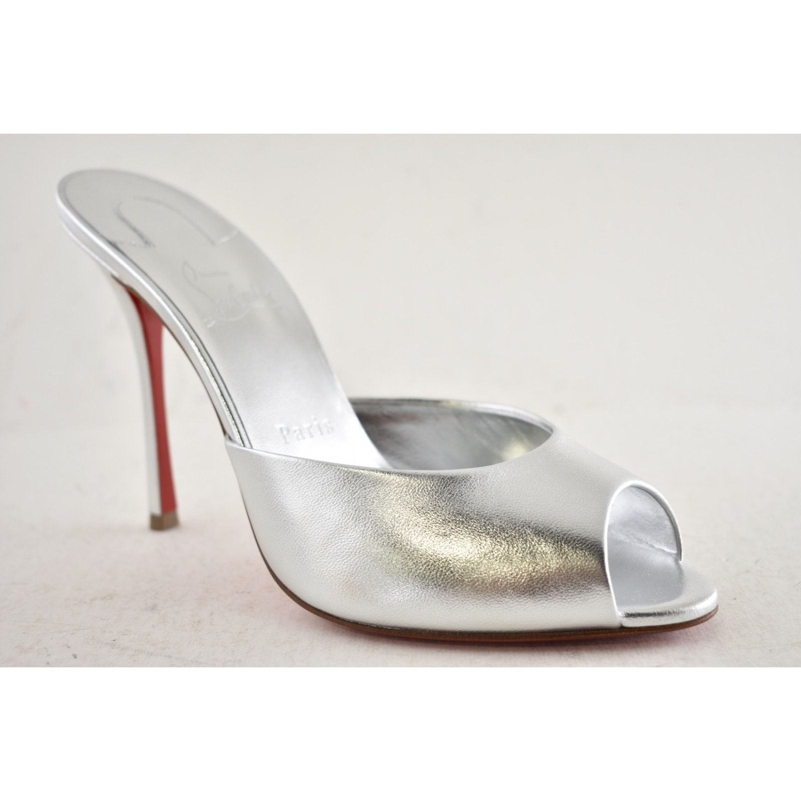 Christian Louboutin Christian Louboutin Me Dolly Silver Nappa Backless Mule 39 Size US 9 / IT 39 - 6 Thumbnail