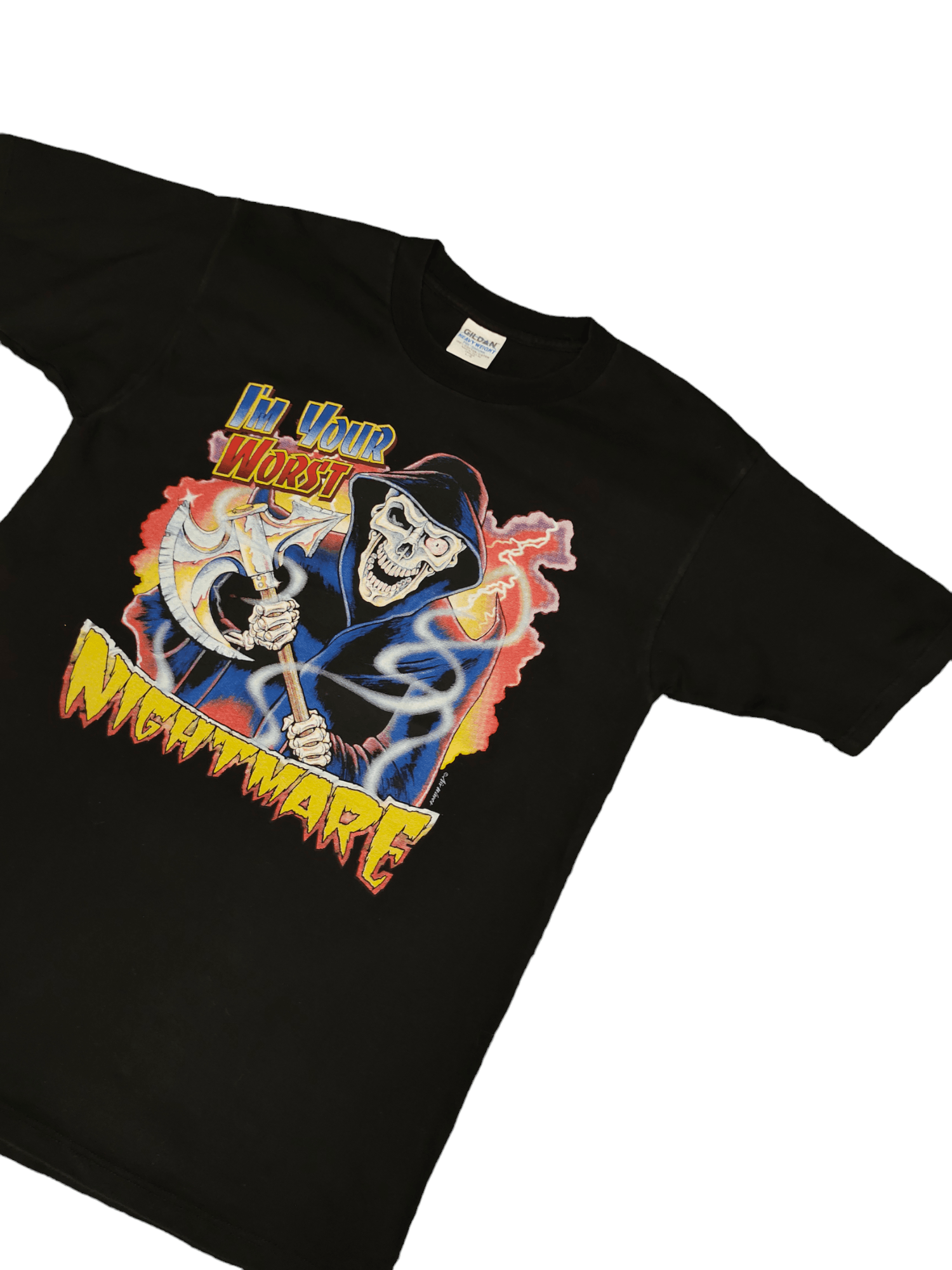Vintage Vintage I Am Your Worst Nightmare Artwork By Air Waves Tee Size US L / EU 52-54 / 3 - 5 Thumbnail